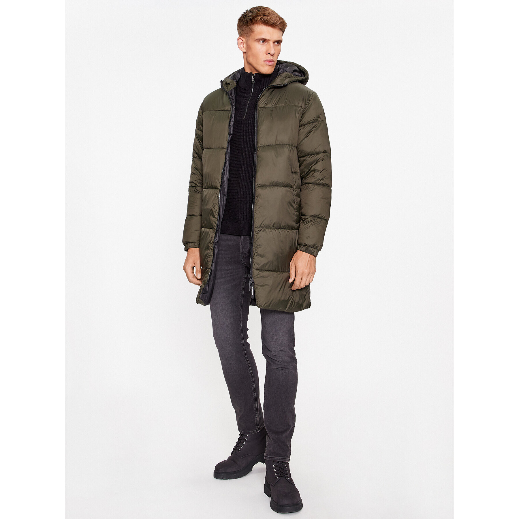 Jack&Jones Puhovka 12236052 Zelena Regular Fit - Pepit.si