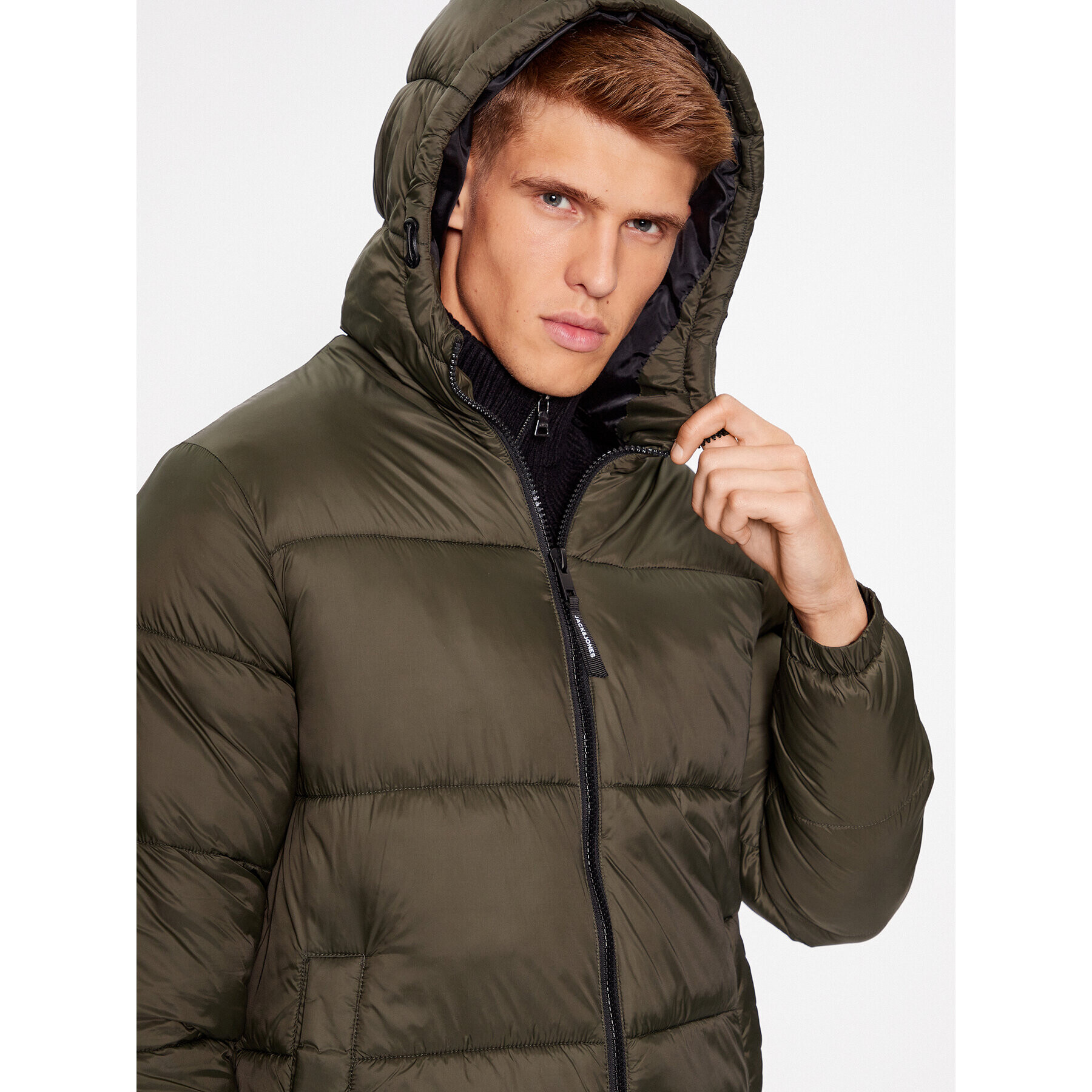 Jack&Jones Puhovka 12236052 Zelena Regular Fit - Pepit.si