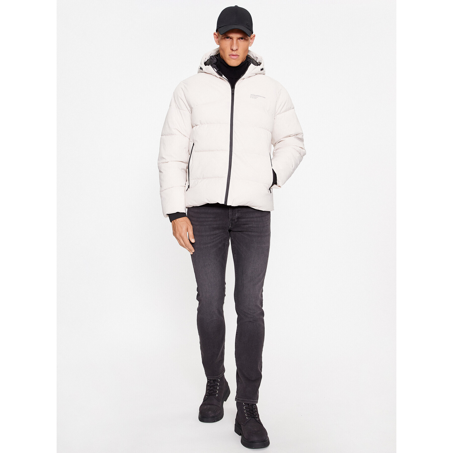 Jack&Jones Puhovka 12236065 Écru Regular Fit - Pepit.si