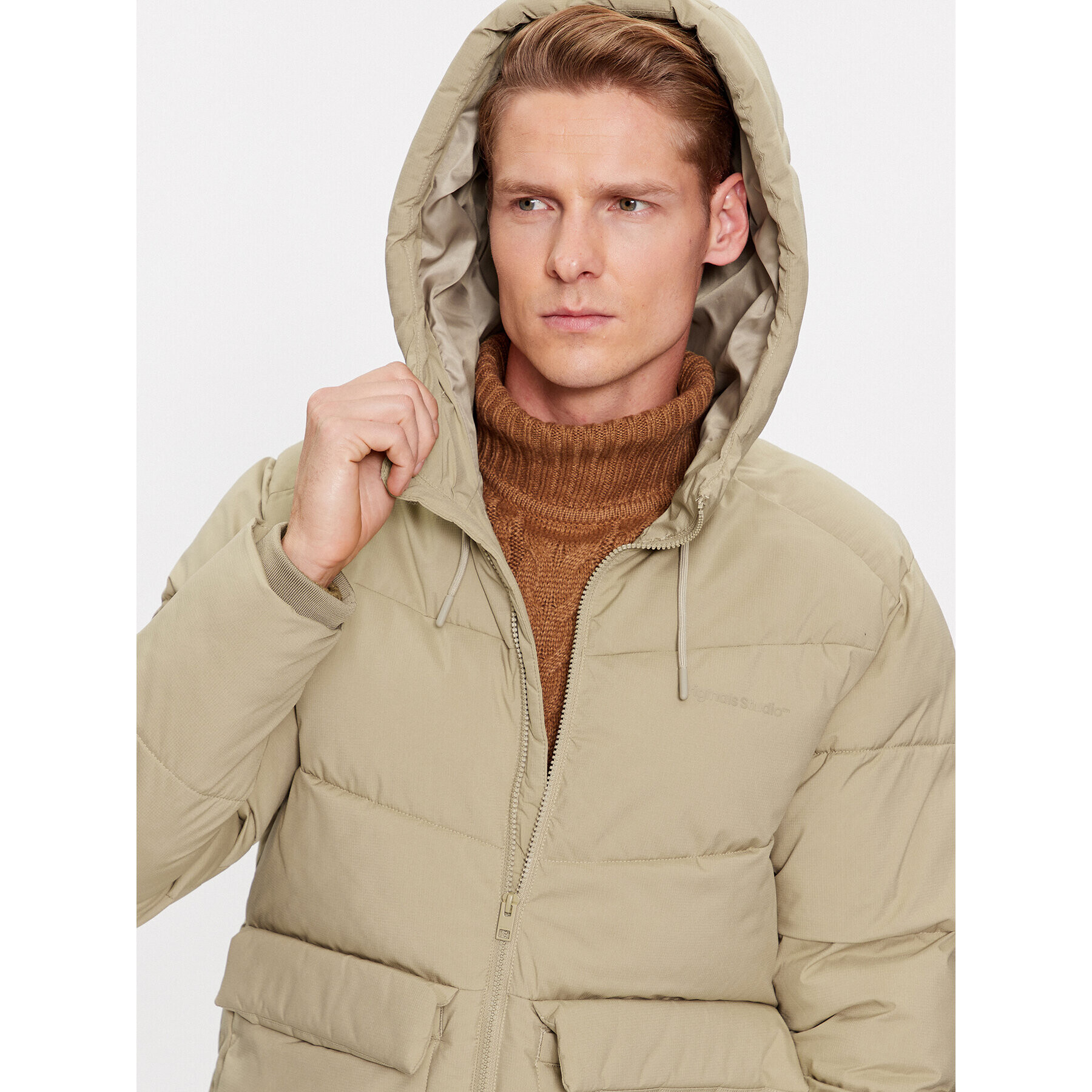 Jack&Jones Puhovka 12238849 Bež Regular Fit - Pepit.si