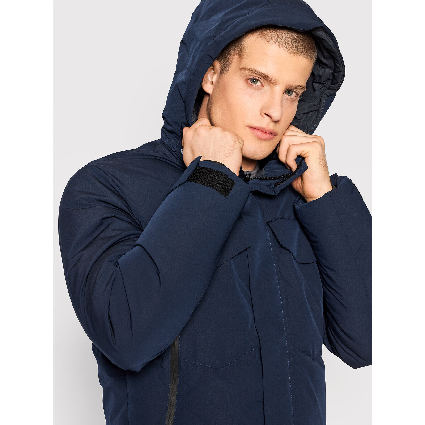 Jack&Jones Puhovka Conrad 12193193 Mornarsko modra Regular Fit - Pepit.si