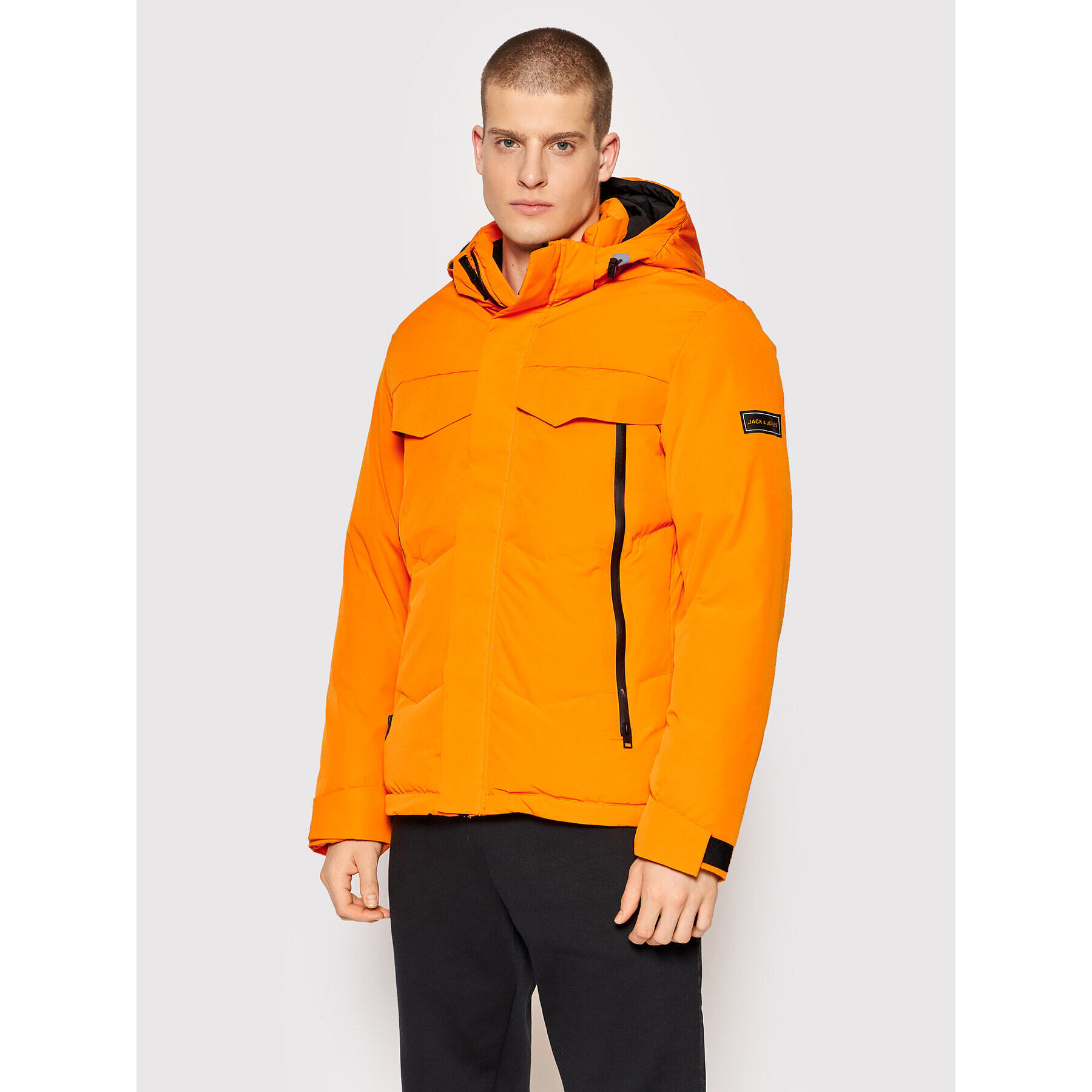 Jack&Jones Puhovka Conrad 12193193 Oranžna Regular Fit - Pepit.si