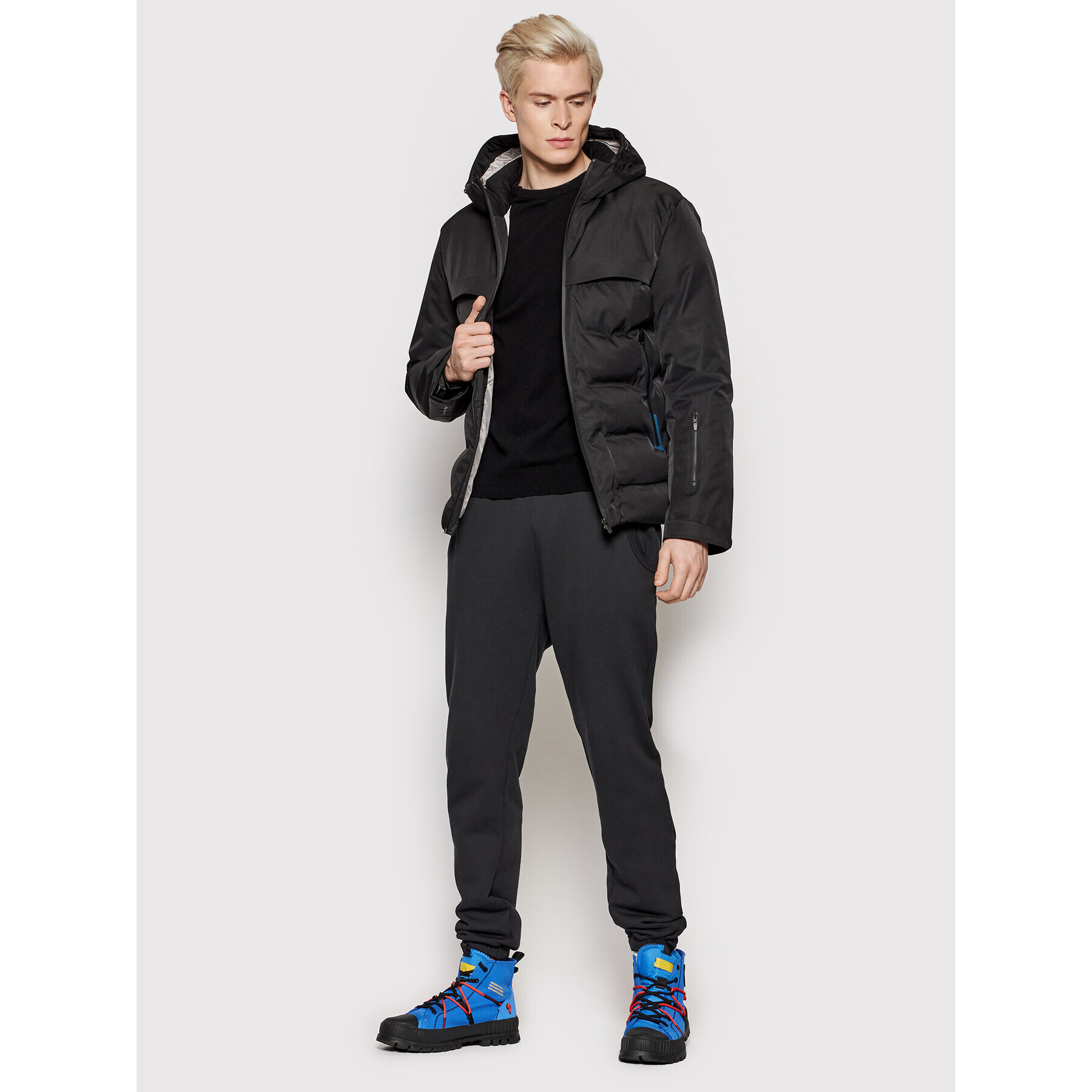 Jack&Jones Puhovka Darwin 12193195 Črna Regular Fit - Pepit.si