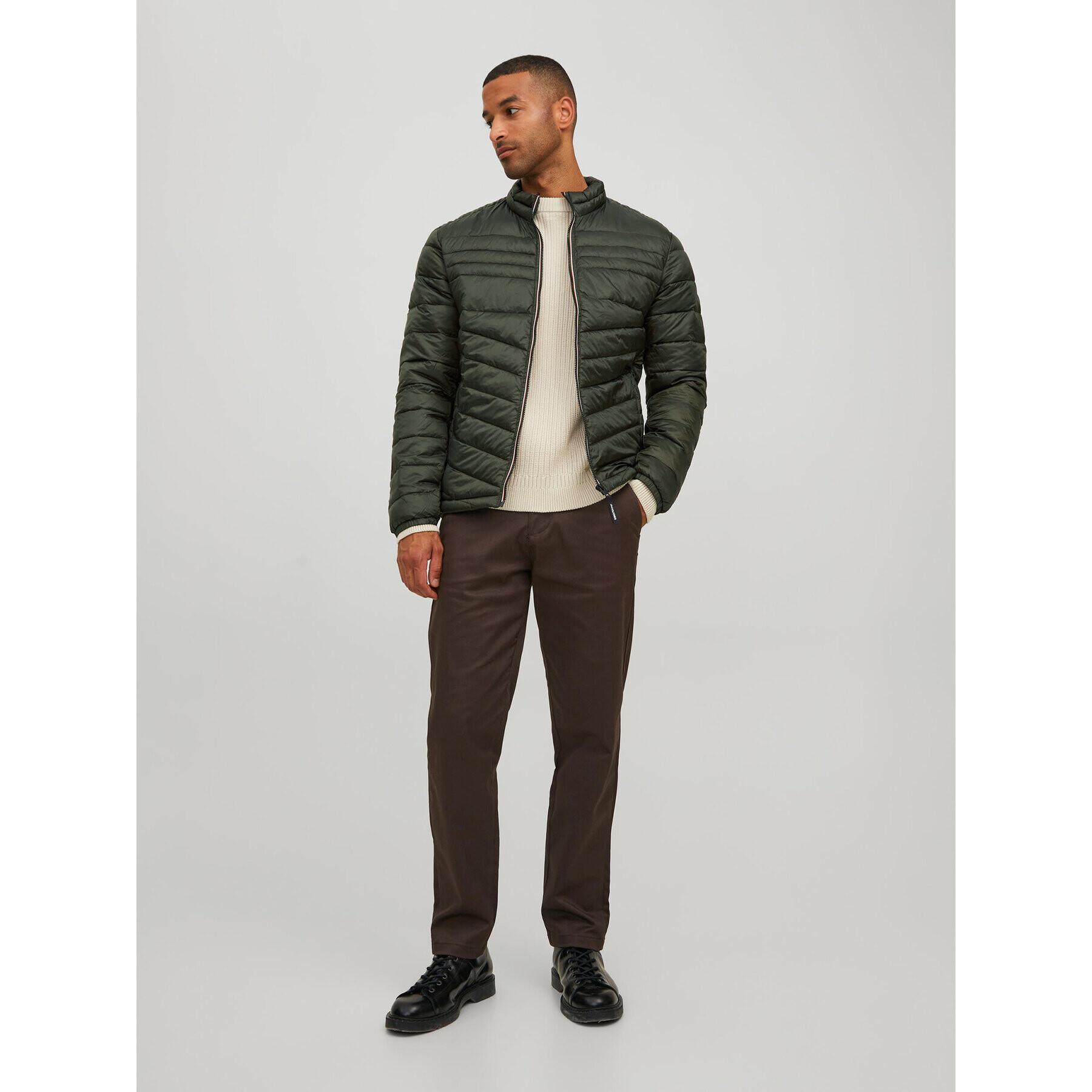 Jack&Jones Puhovka Hero 12211788 Zelena Regular Fit - Pepit.si