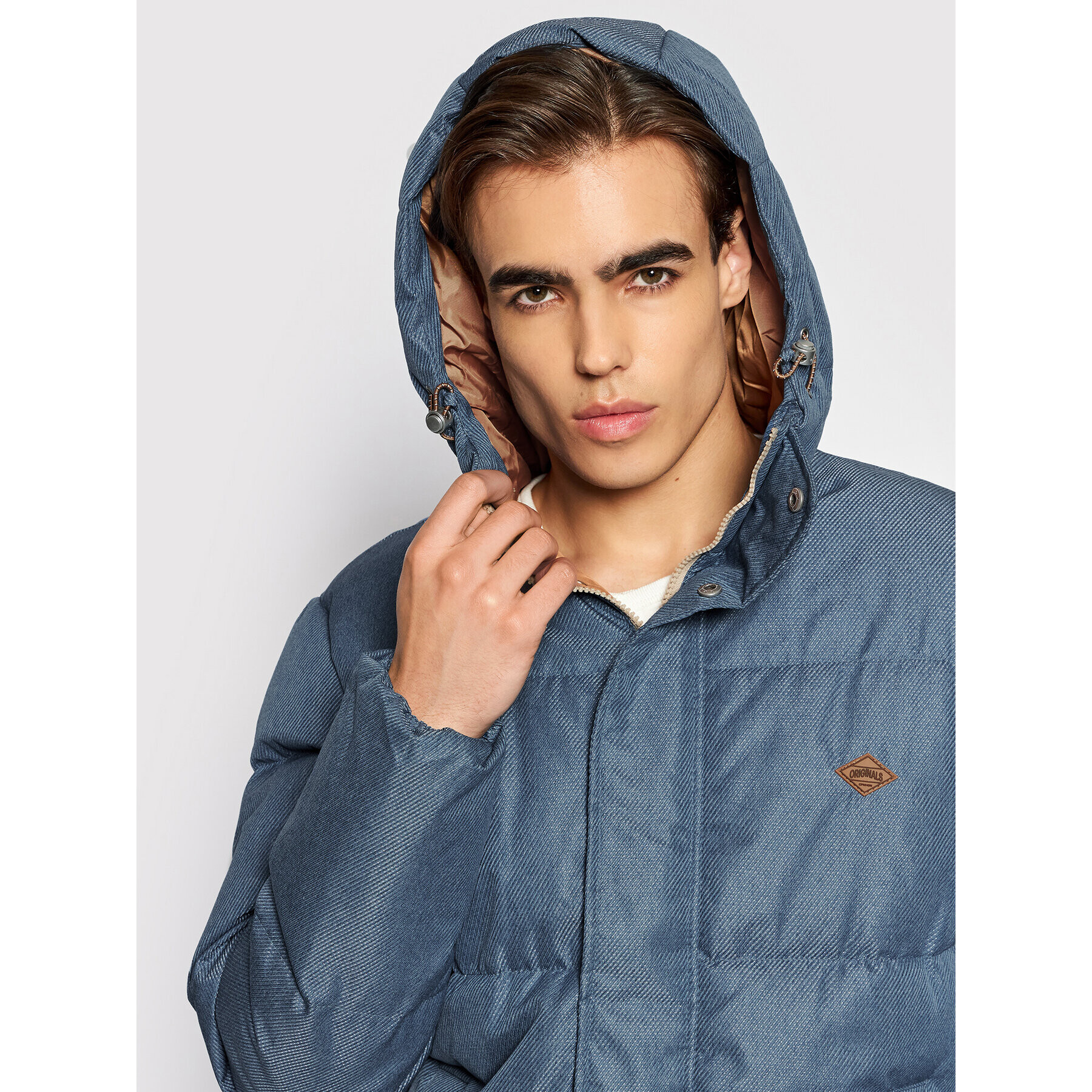 Jack&Jones Puhovka Newport 12192676 Modra Regular Fit - Pepit.si