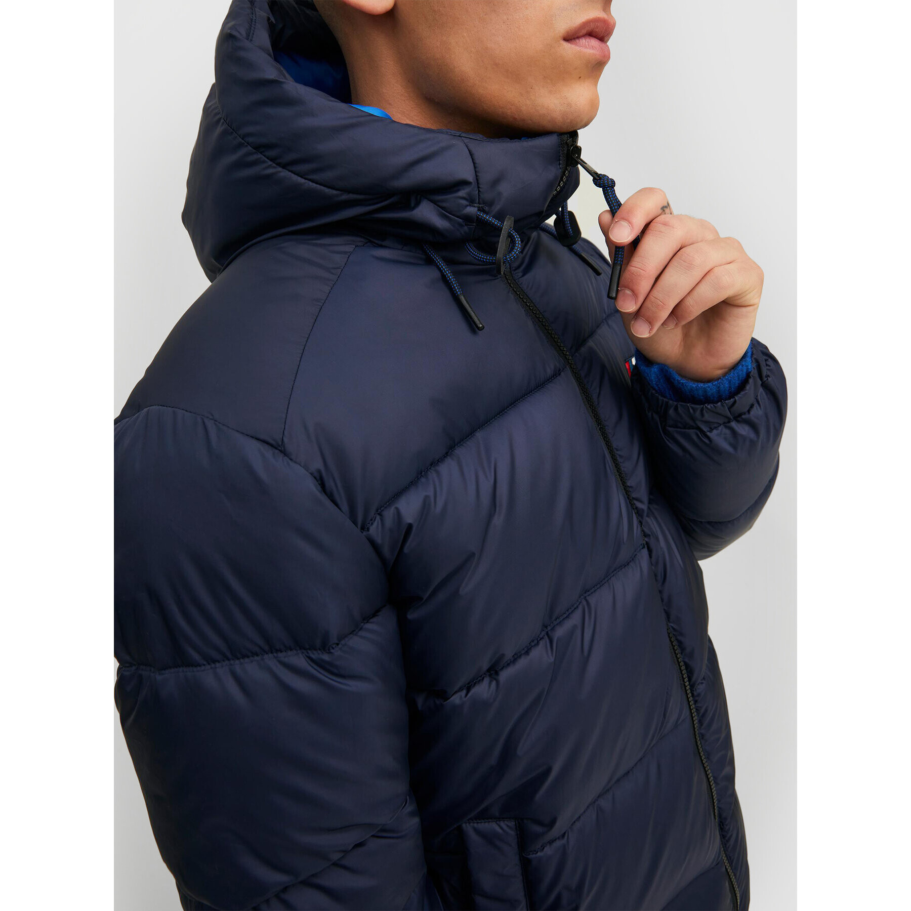 Jack&Jones Puhovka Slope 12215147 Mornarsko modra Regular Fit - Pepit.si