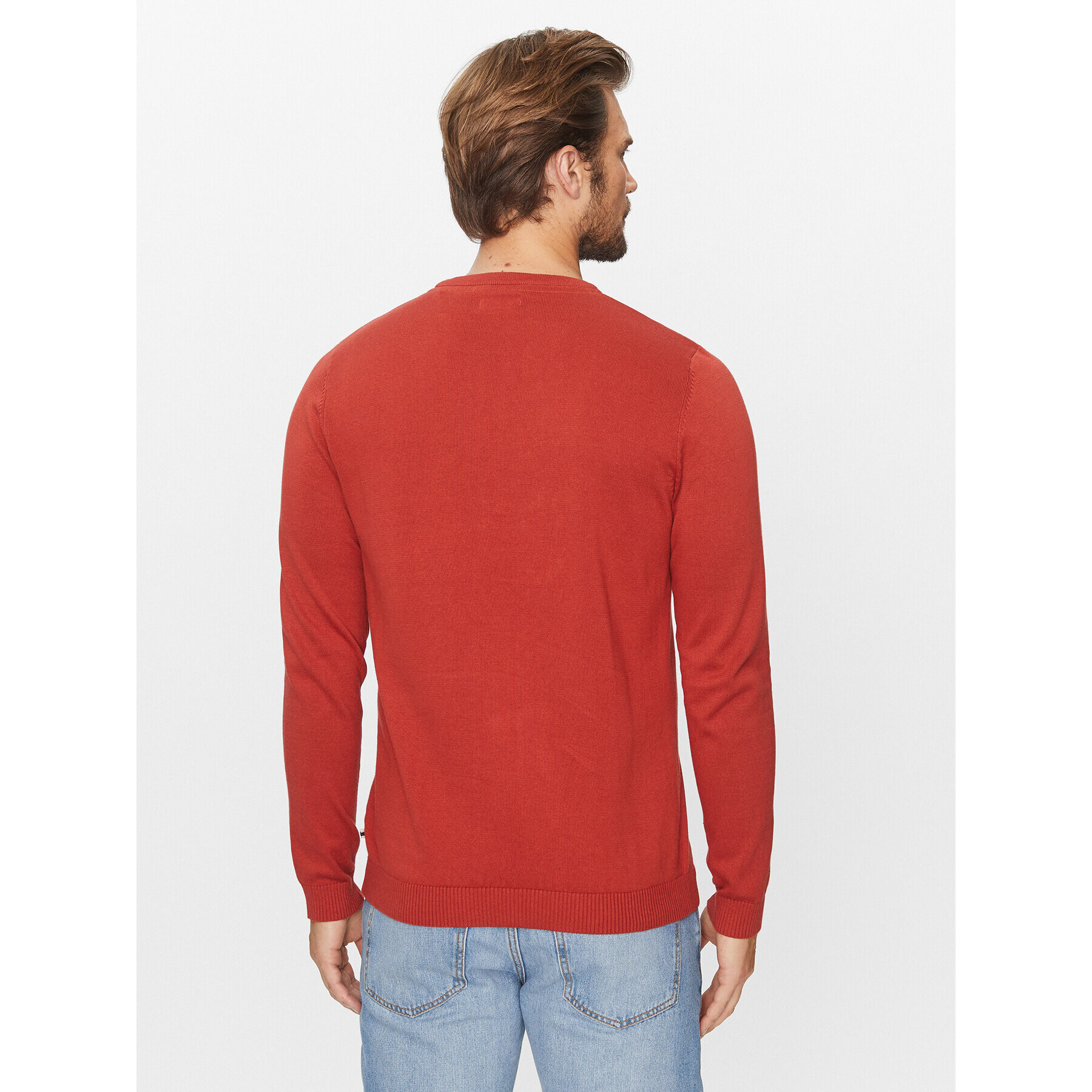 Jack&Jones Pulover 12137190 Rdeča Regular Fit - Pepit.si