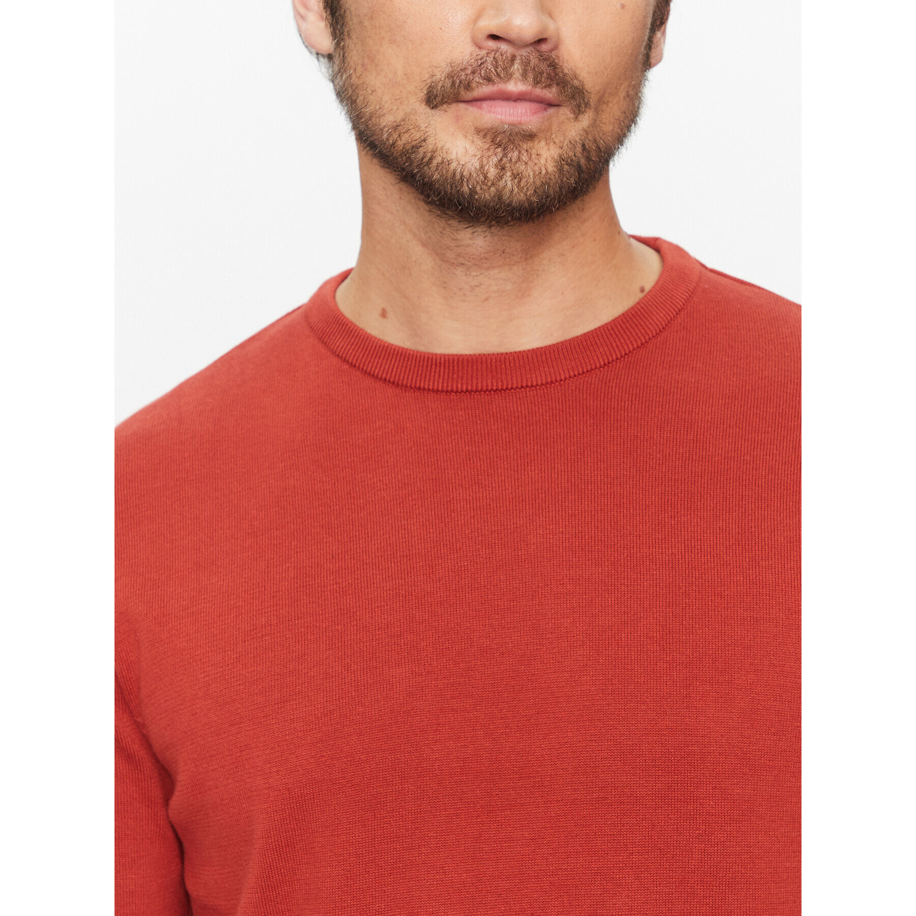 Jack&Jones Pulover 12137190 Rdeča Regular Fit - Pepit.si