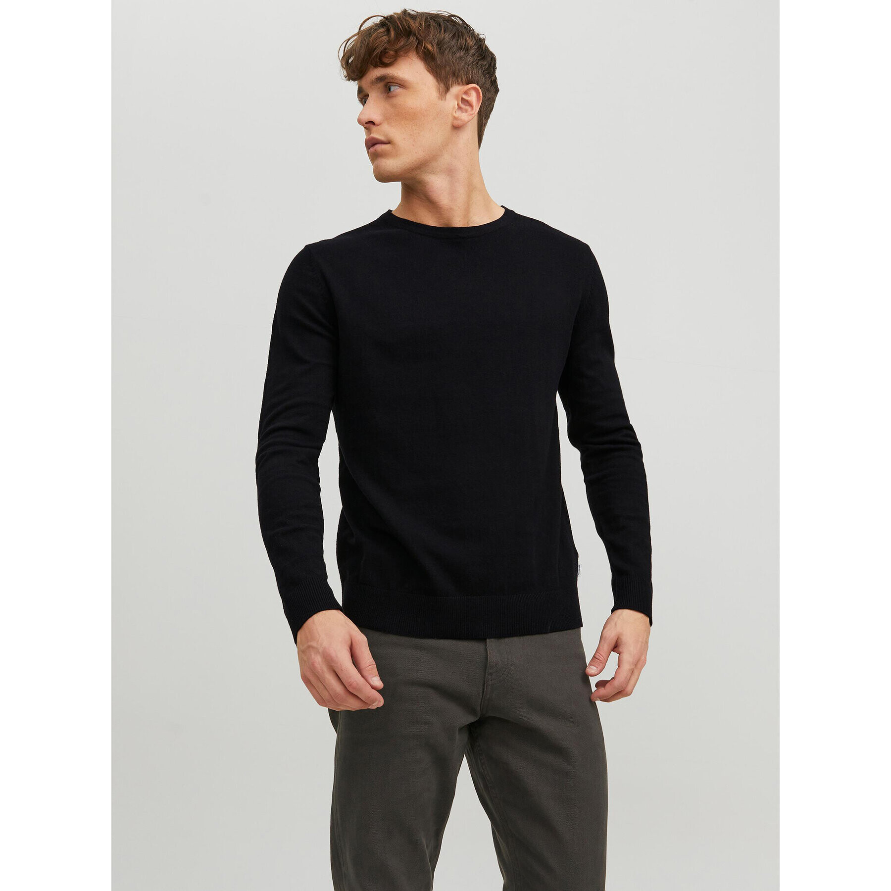 Jack&Jones Pulover Emil 12208364 Črna Regular Fit - Pepit.si