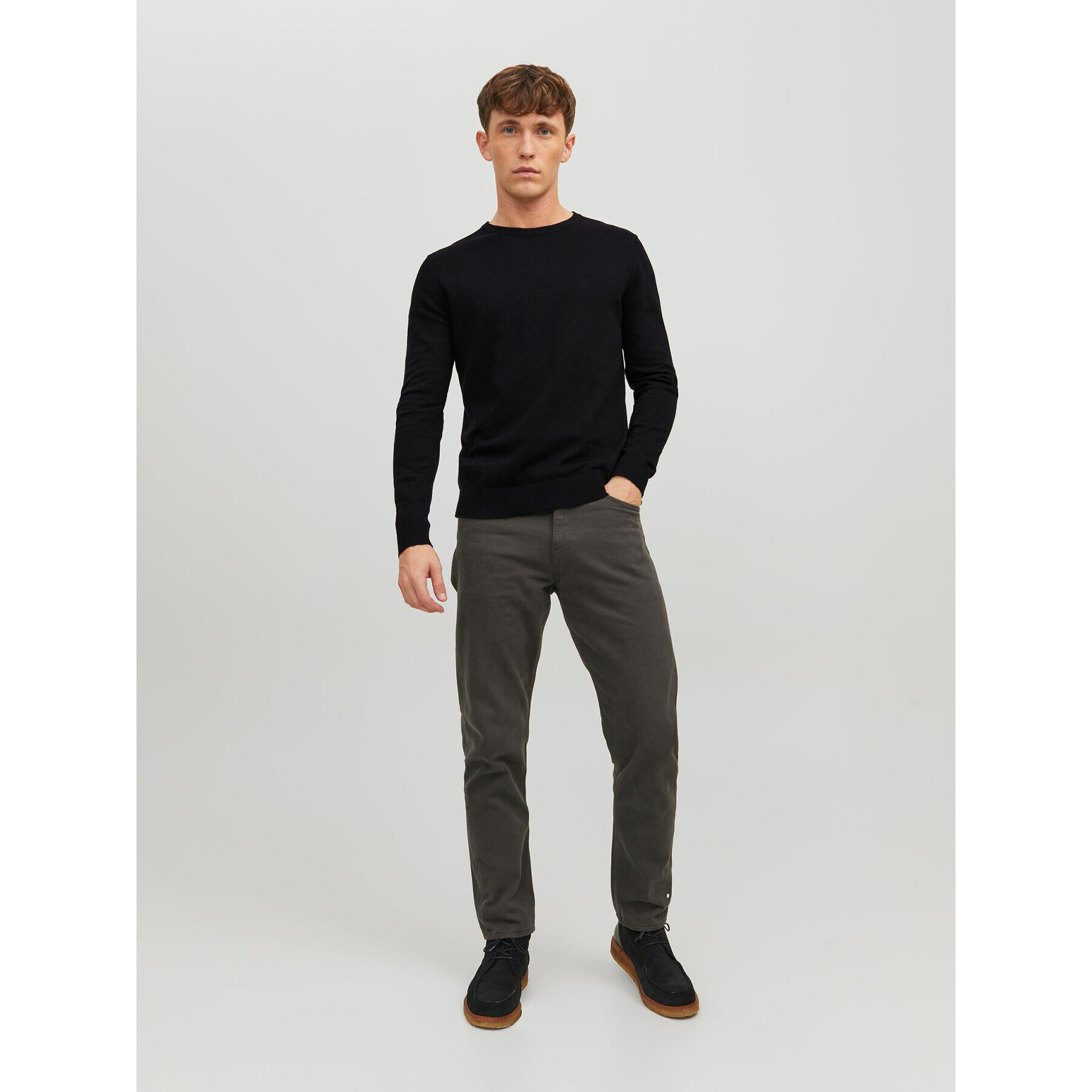 Jack&Jones Pulover Emil 12208364 Črna Regular Fit - Pepit.si