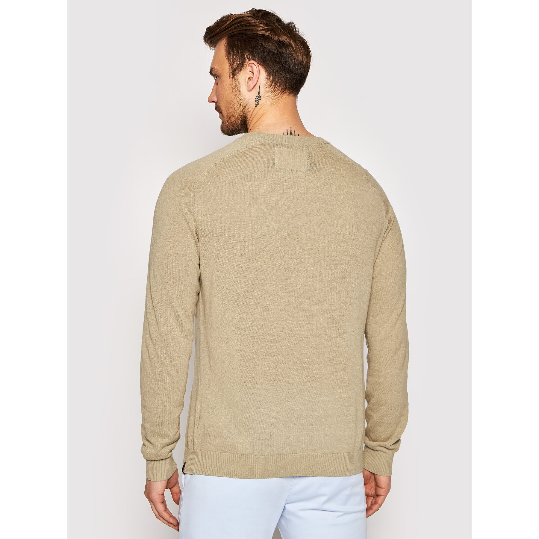 Jack&Jones Pulover Nico 12184818 Bež Regular Fit - Pepit.si