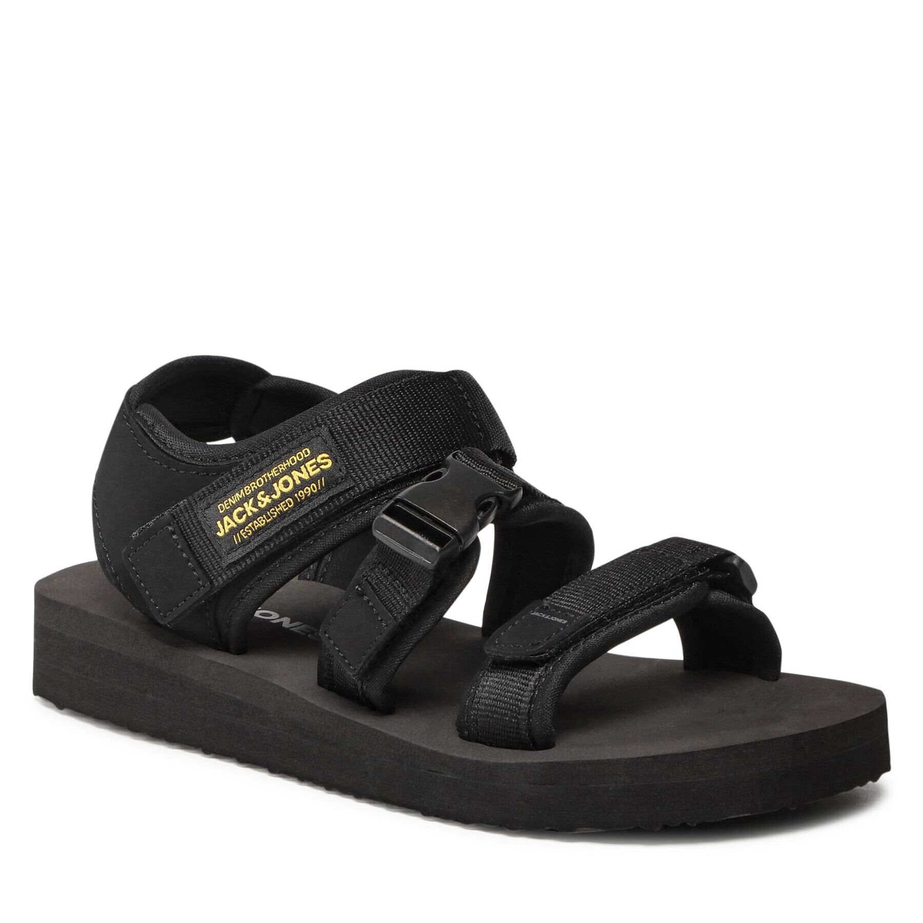 Jack&Jones Sandali Jfwjack Sandal 2.0 12203989 Črna - Pepit.si