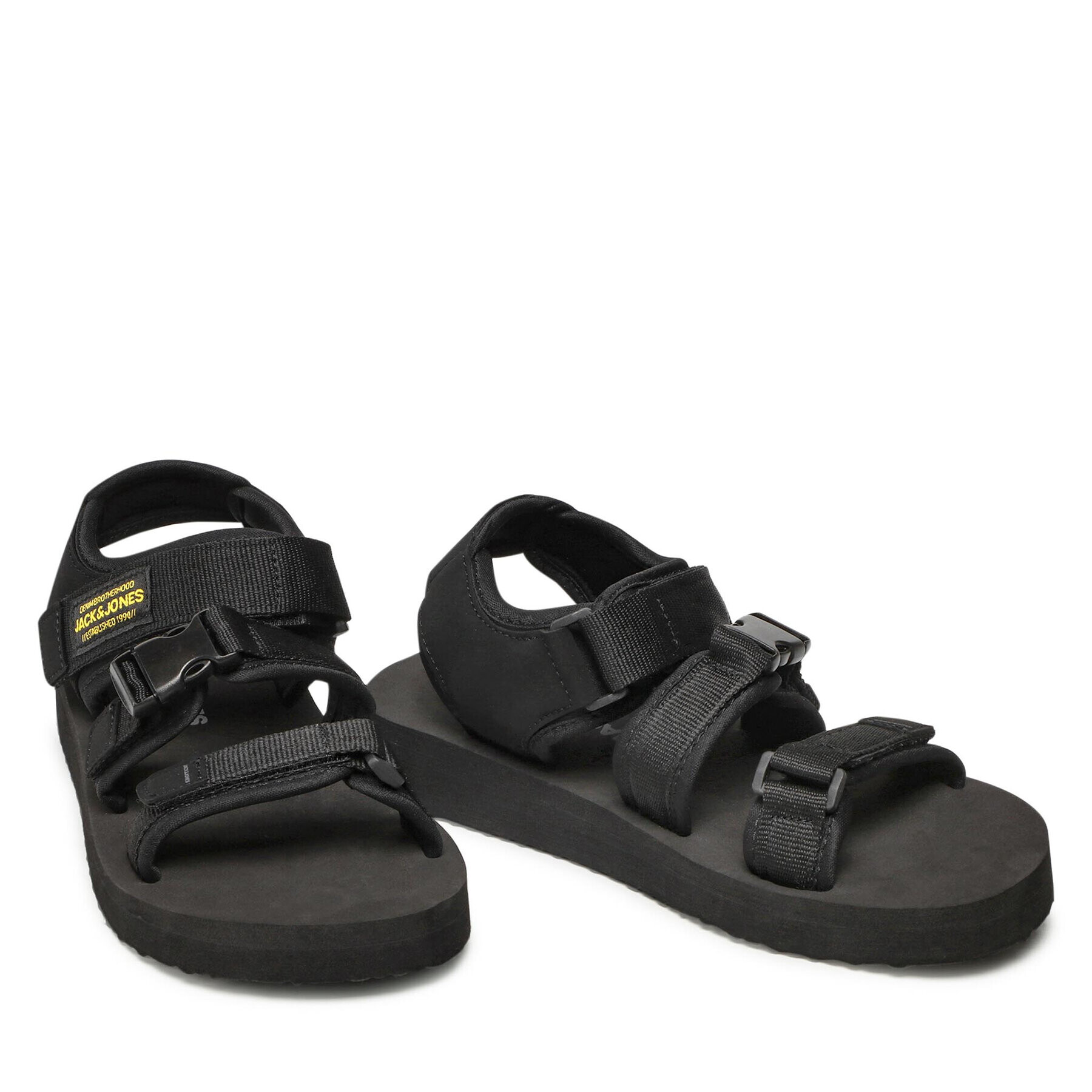 Jack&Jones Sandali Jfwjack Sandal 2.0 12203989 Črna - Pepit.si