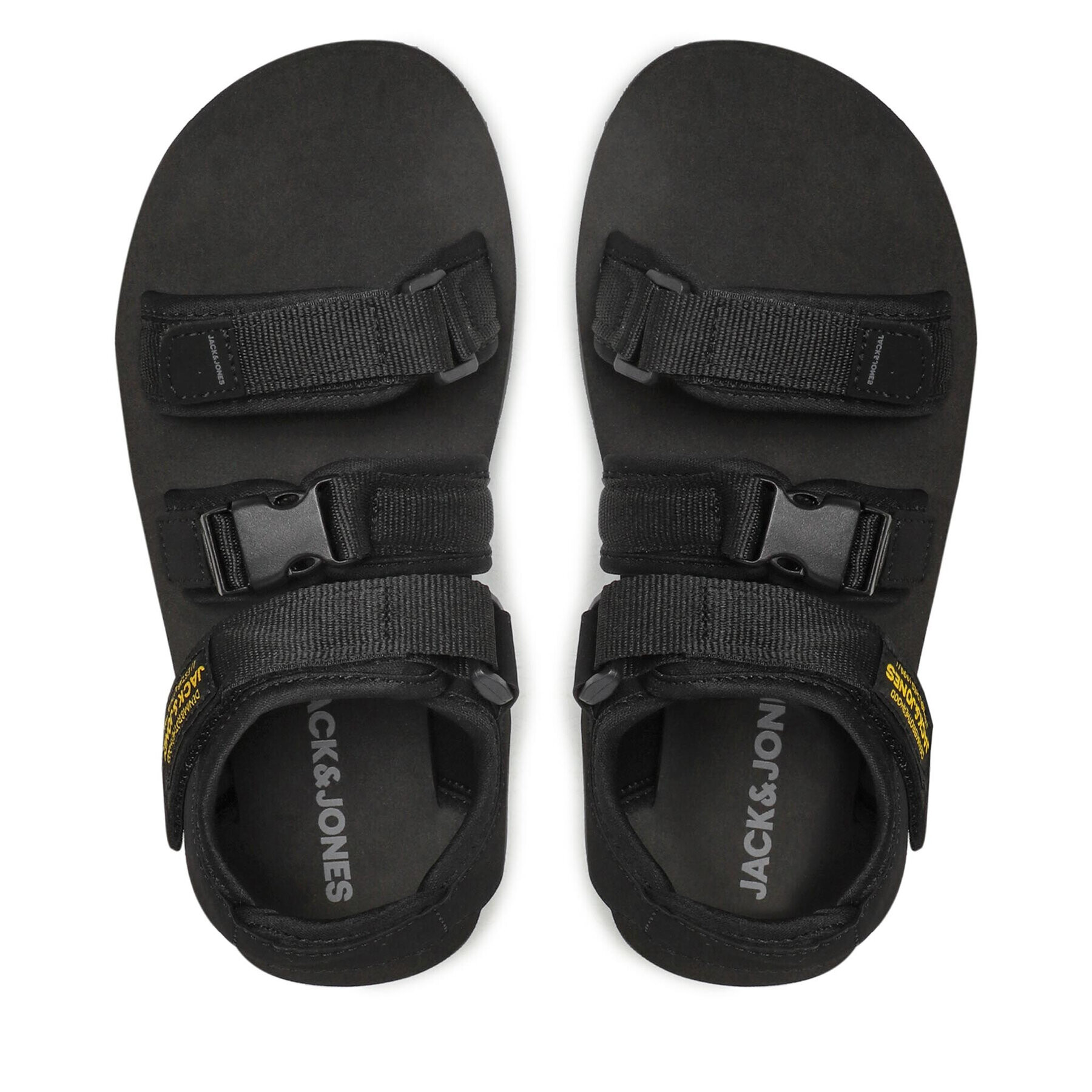 Jack&Jones Sandali Jfwjack Sandal 2.0 12203989 Črna - Pepit.si