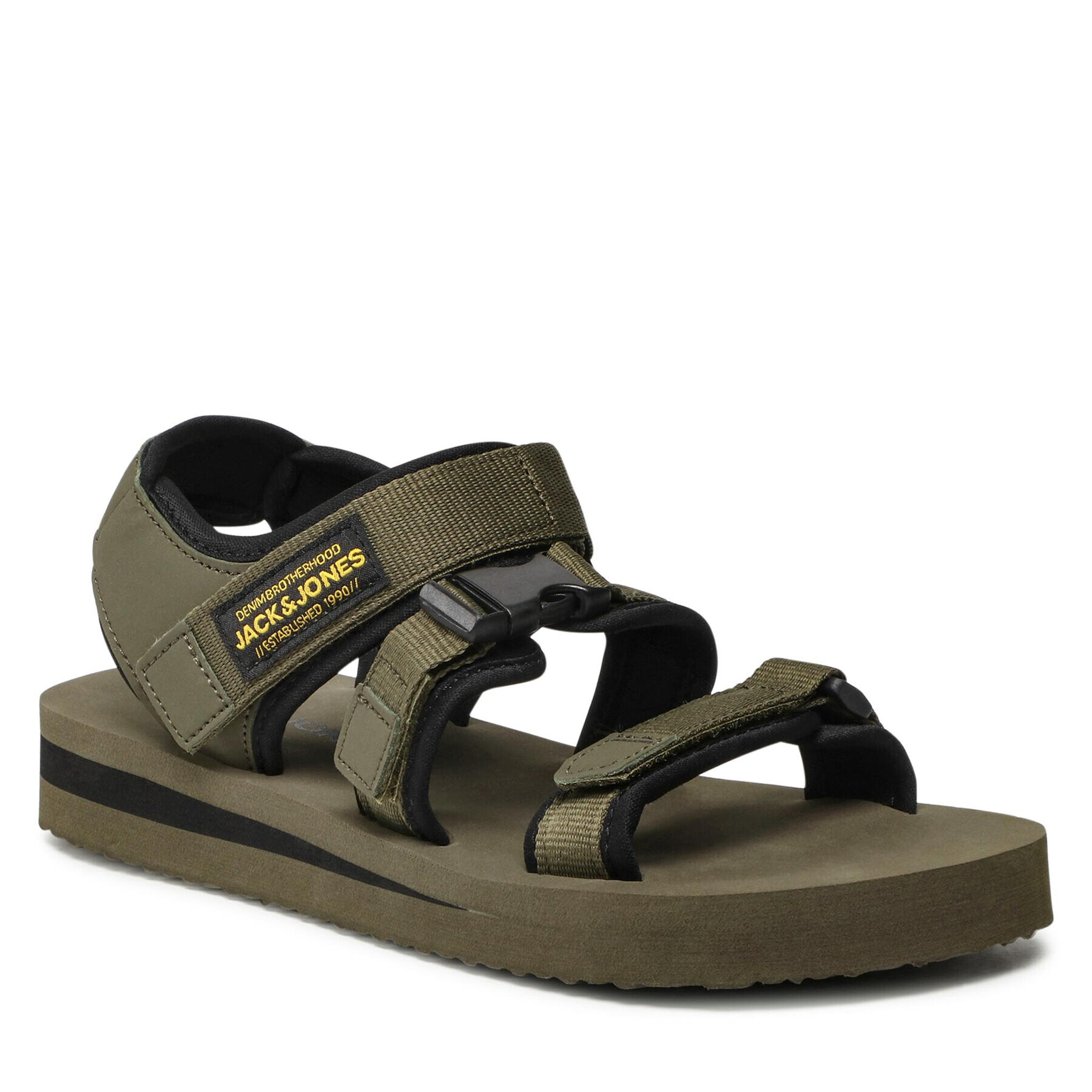 Jack&Jones Sandali Jfwjack Sandal 2.0 12203989 Zelena - Pepit.si