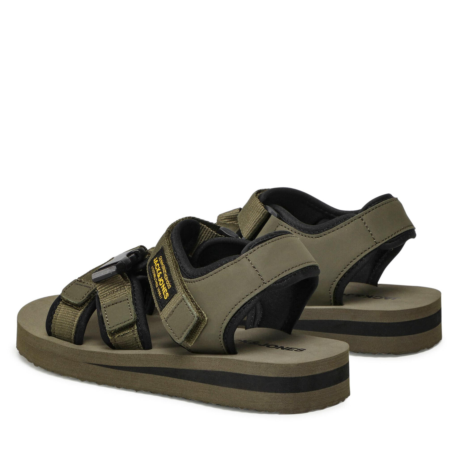 Jack&Jones Sandali Jfwjack Sandal 2.0 12203989 Zelena - Pepit.si