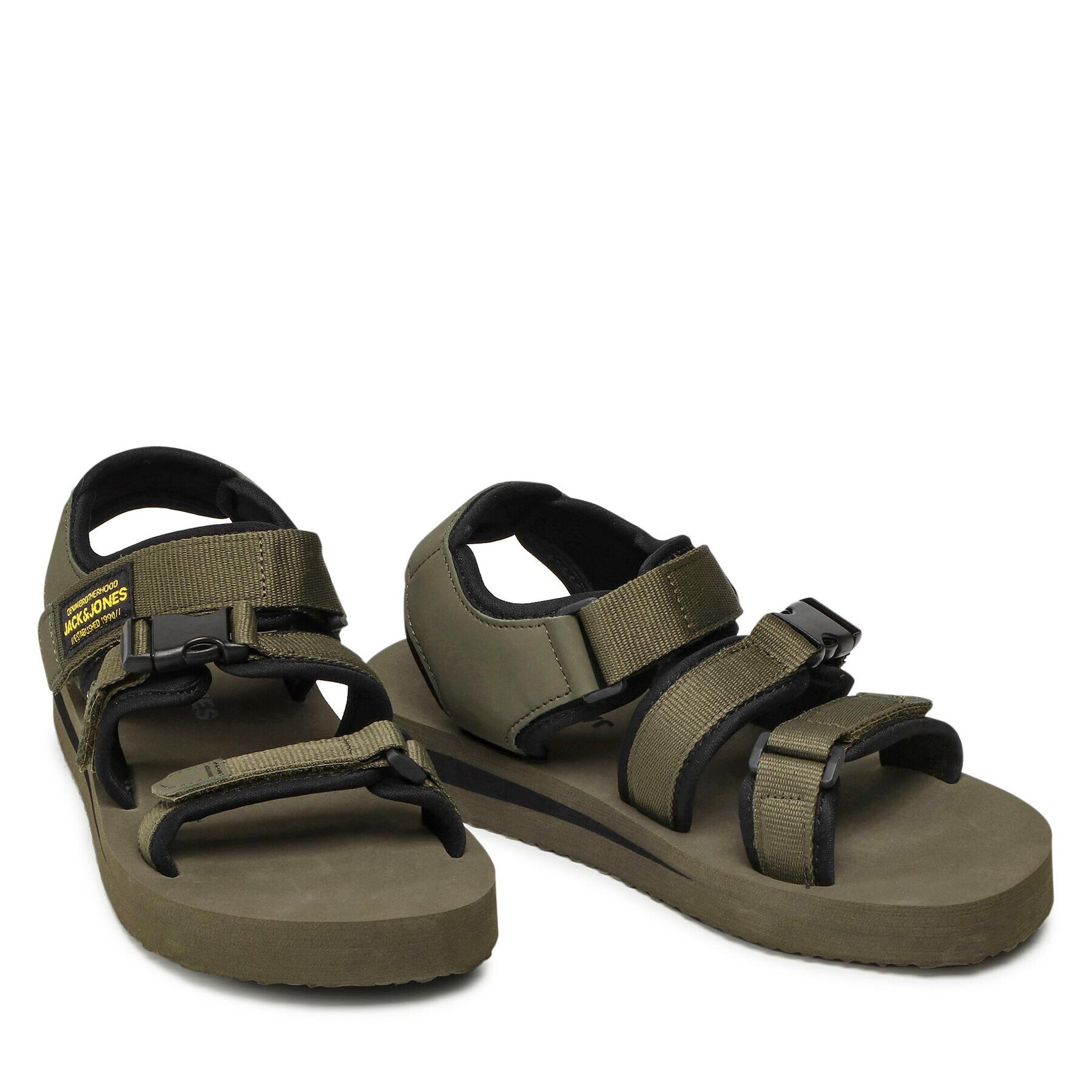 Jack&Jones Sandali Jfwjack Sandal 2.0 12203989 Zelena - Pepit.si