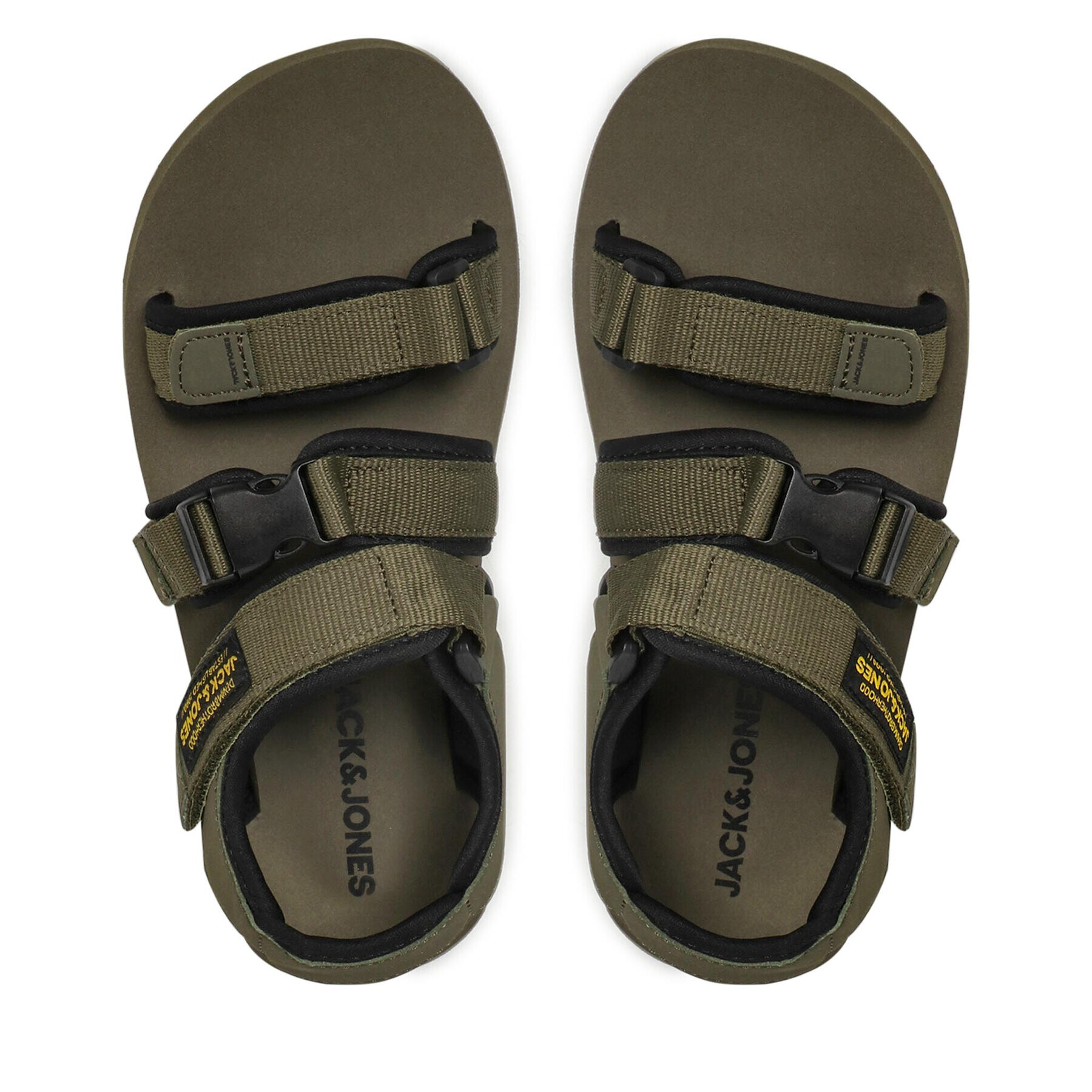 Jack&Jones Sandali Jfwjack Sandal 2.0 12203989 Zelena - Pepit.si