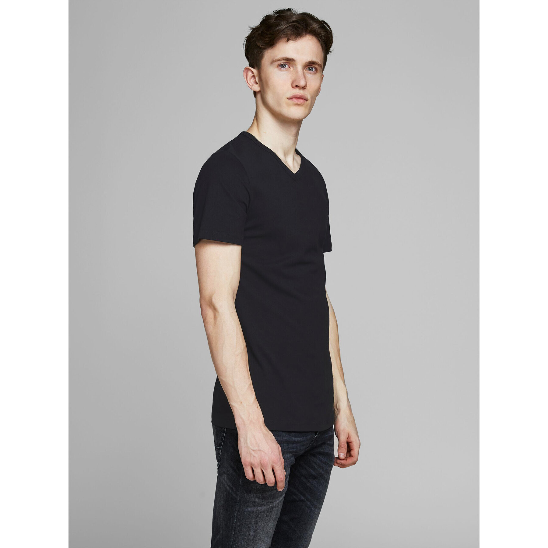 Jack&Jones Set dveh majic Basic 12133914 Črna Slim Fit - Pepit.si