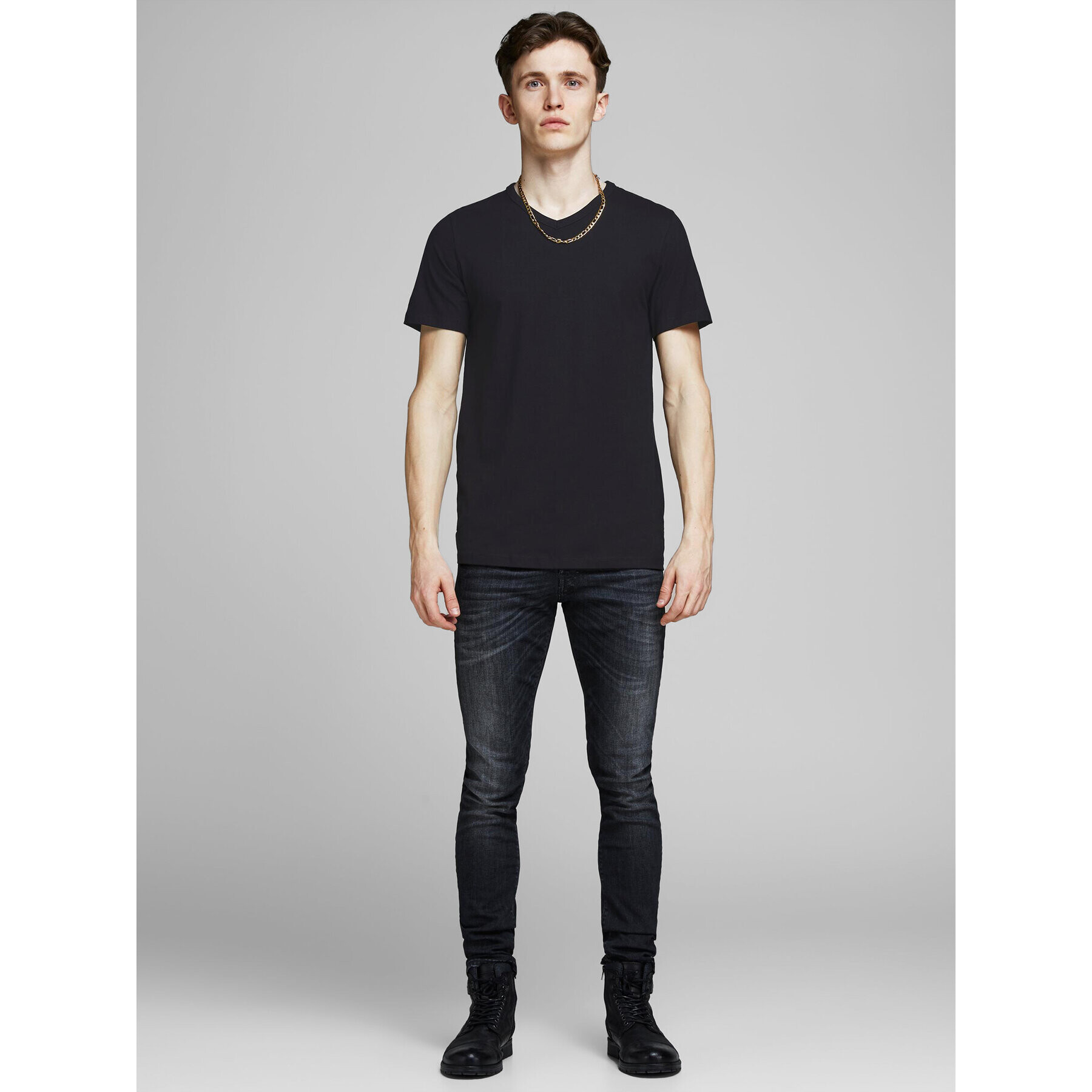 Jack&Jones Set dveh majic Basic 12133914 Črna Slim Fit - Pepit.si