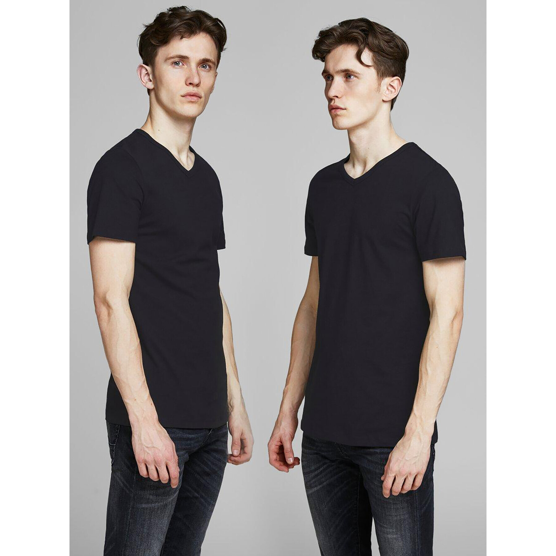 Jack&Jones Set dveh majic Basic 12133914 Črna Slim Fit - Pepit.si