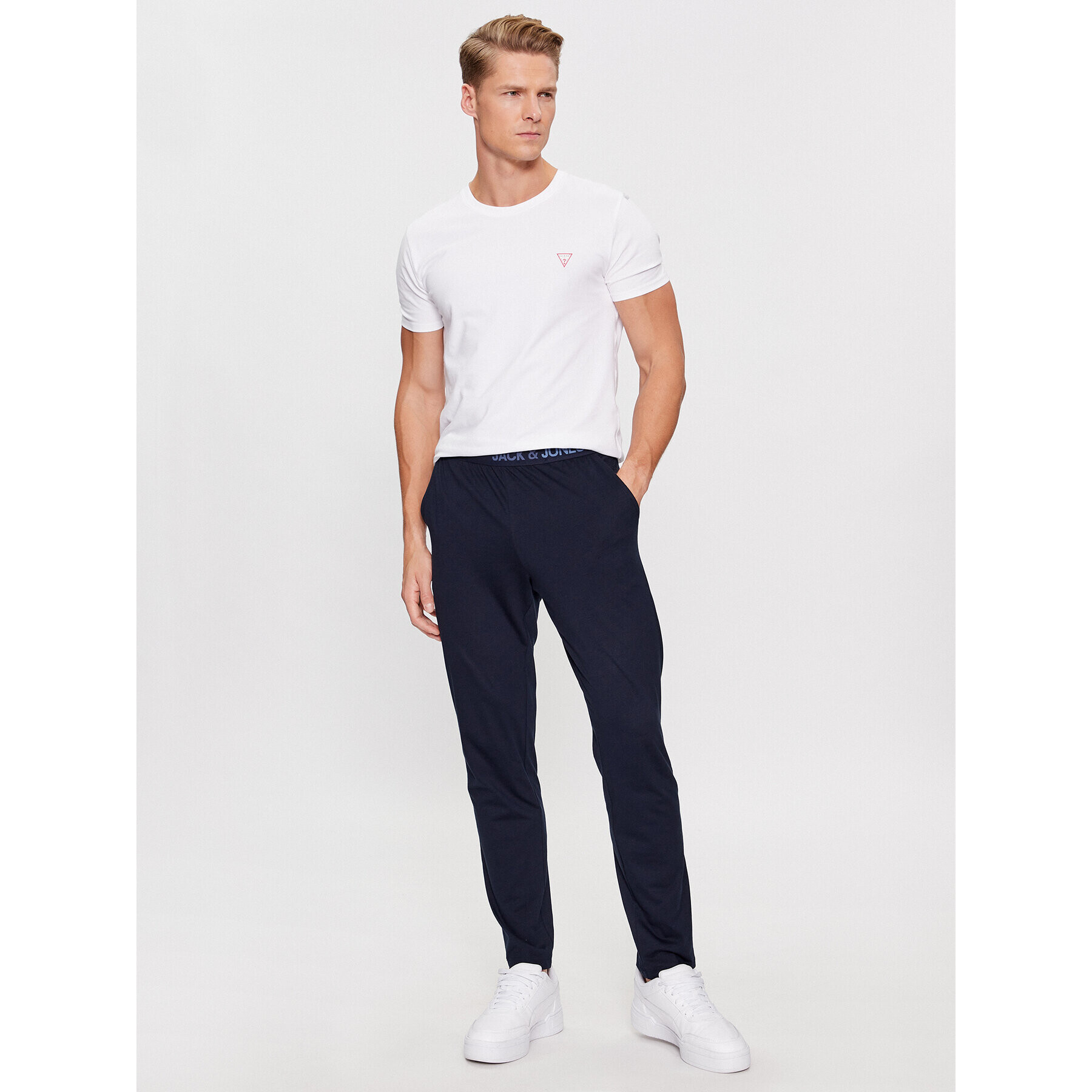 Jack&Jones Spodnji del pižame 12244401 Mornarsko modra Regular Fit - Pepit.si