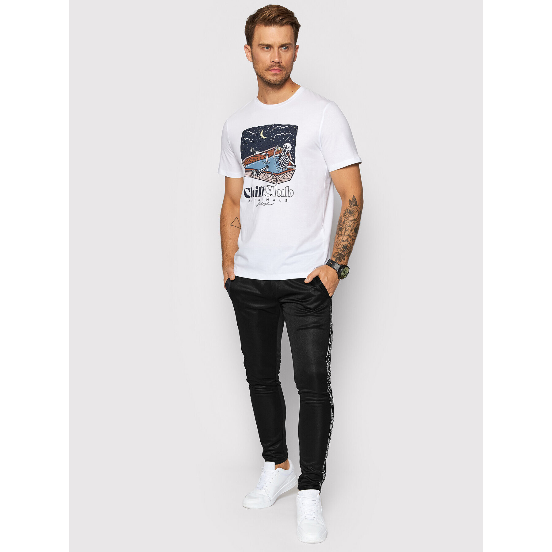 Jack&Jones Spodnji del trenirke 12193274 Will Črna Slim Fit - Pepit.si