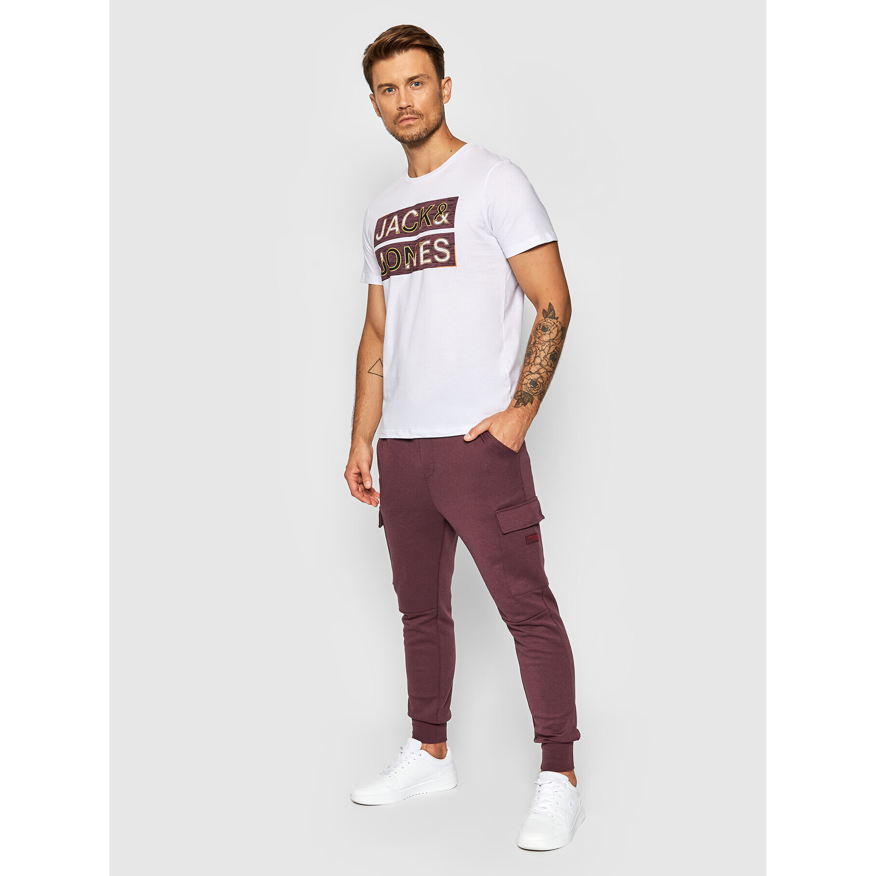 Jack&Jones Spodnji del trenirke Gordon Air Cargo 12184972 Vijolična Regular Fit - Pepit.si