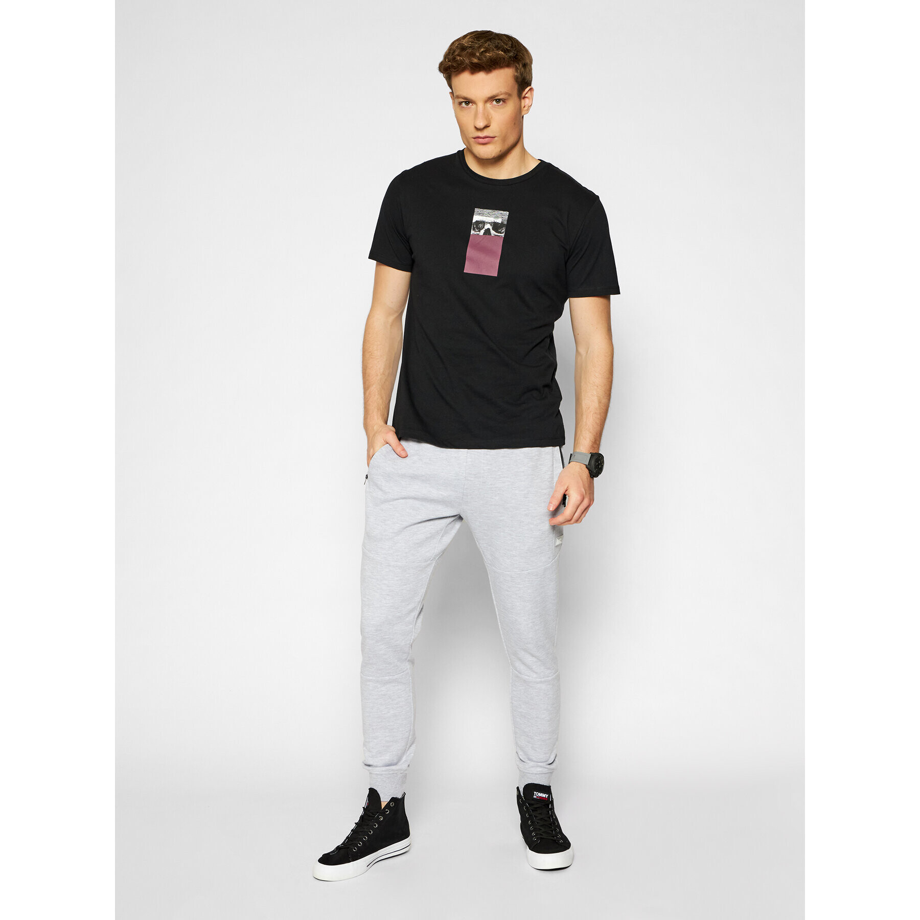 Jack&Jones Spodnji del trenirke Will Air Sweat Noos 12184970 Siva Regular Fit - Pepit.si