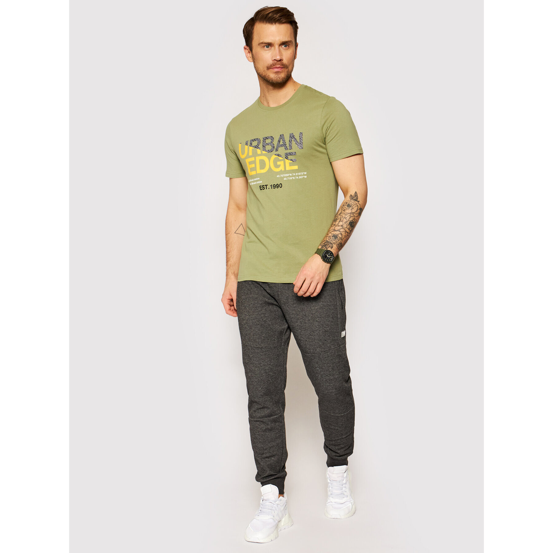 Jack&Jones Spodnji del trenirke Will Air Sweat Noos 12184970 Siva Regular Fit - Pepit.si