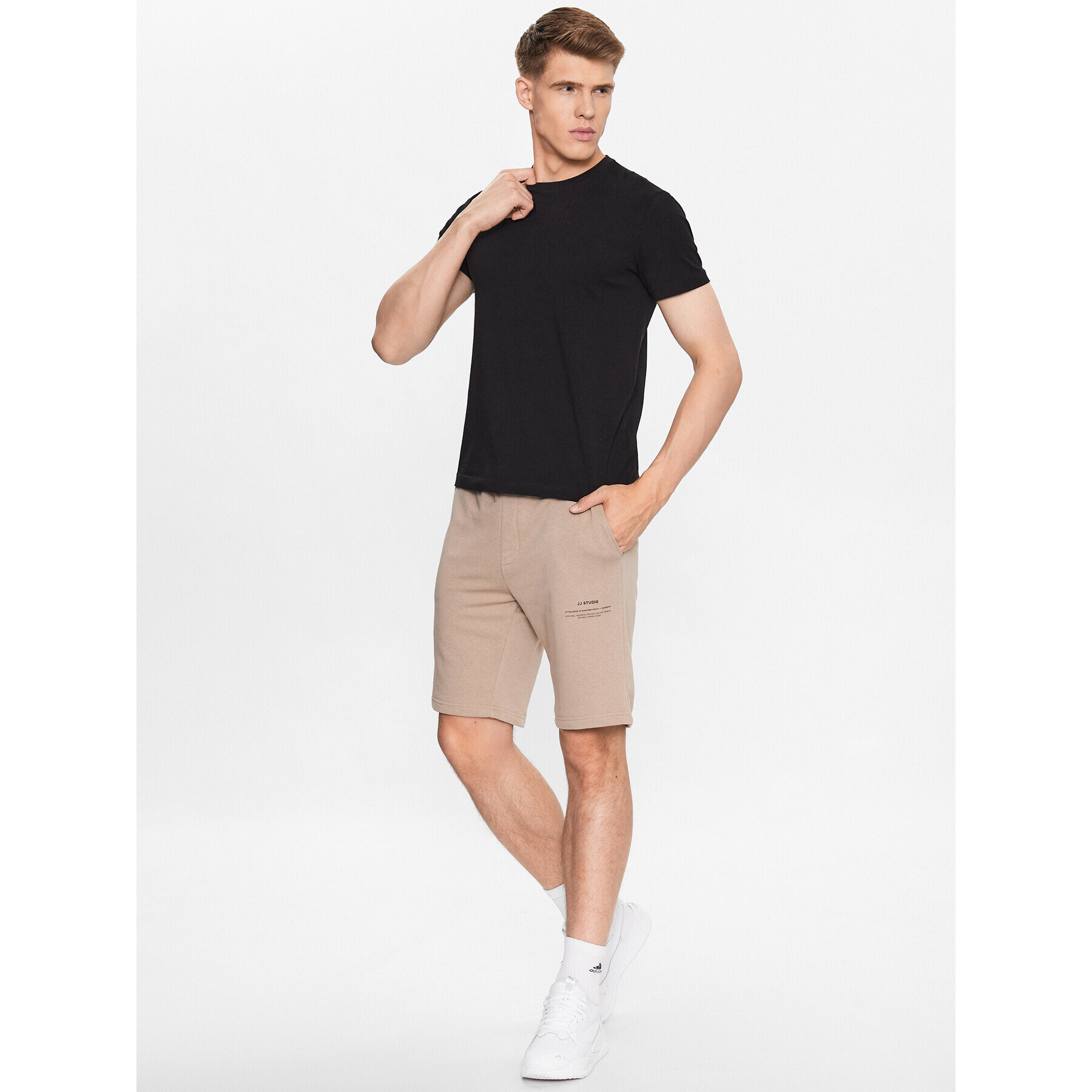 Jack&Jones Športne kratke hlače Felix 12225113 Bež Regular Fit - Pepit.si