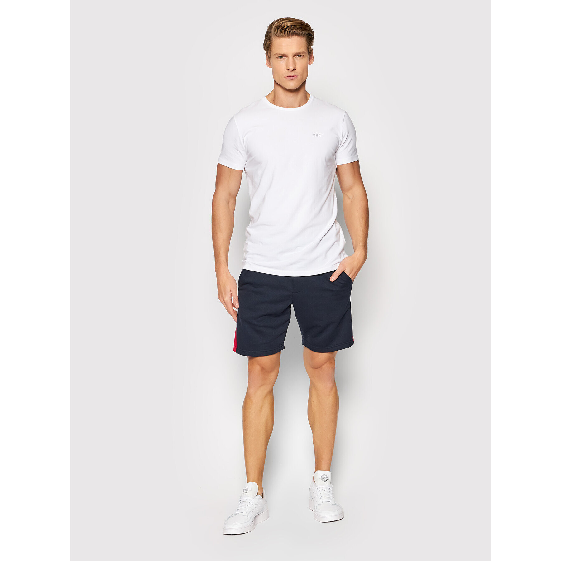 Jack&Jones Športne kratke hlače Logo Blocking 12198008 Mornarsko modra Regular Fit - Pepit.si