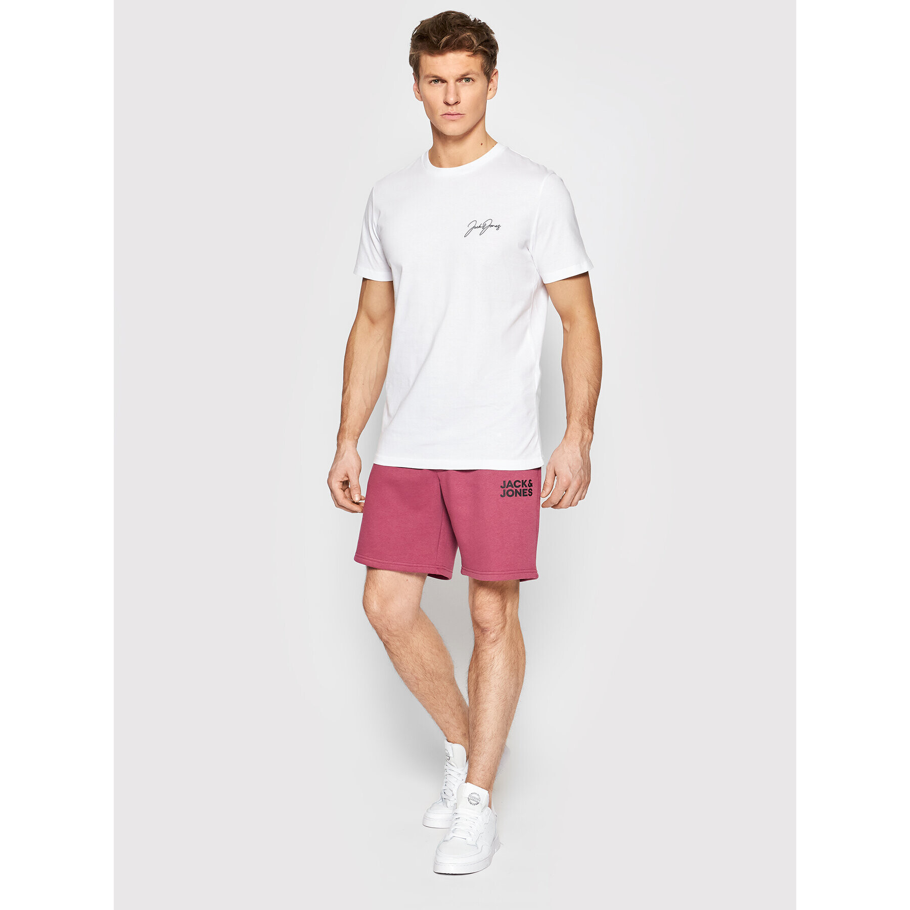 Jack&Jones Športne kratke hlače New Soft 12186787 Roza Regular Fit - Pepit.si