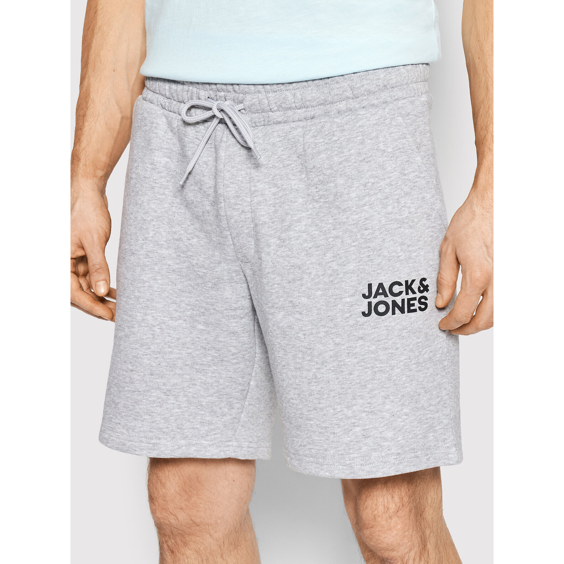 Jack&Jones Športne kratke hlače New Soft 12186787 Siva Regular Fit - Pepit.si