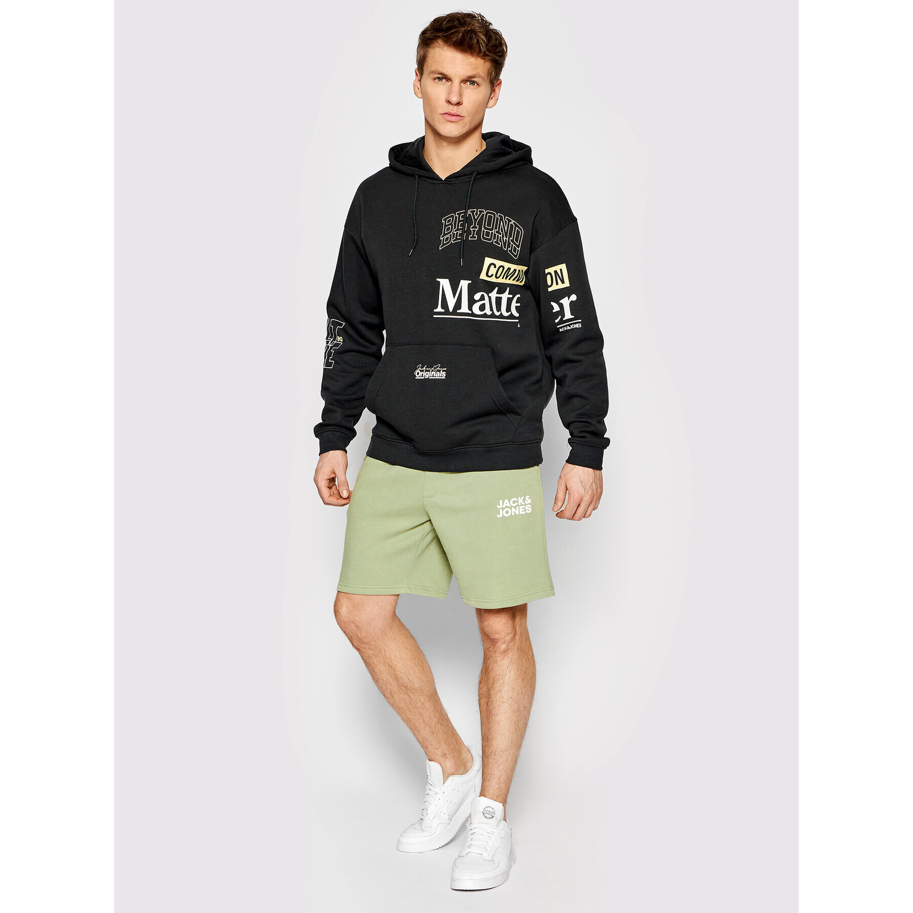 Jack&Jones Športne kratke hlače New Soft 12186787 Zelena Regular Fit - Pepit.si