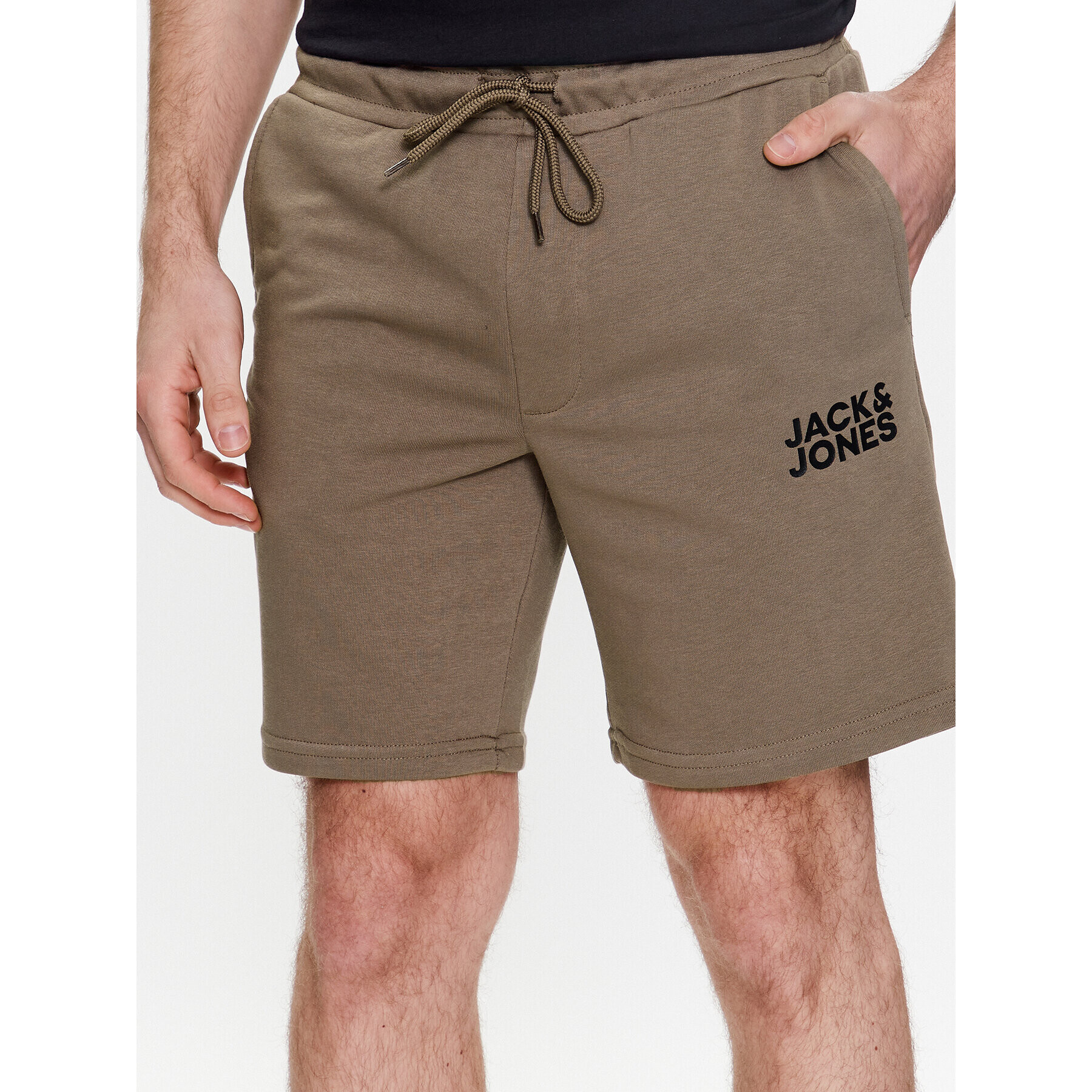 Jack&Jones Športne kratke hlače New Soft 12228920 Rjava Regular Fit - Pepit.si