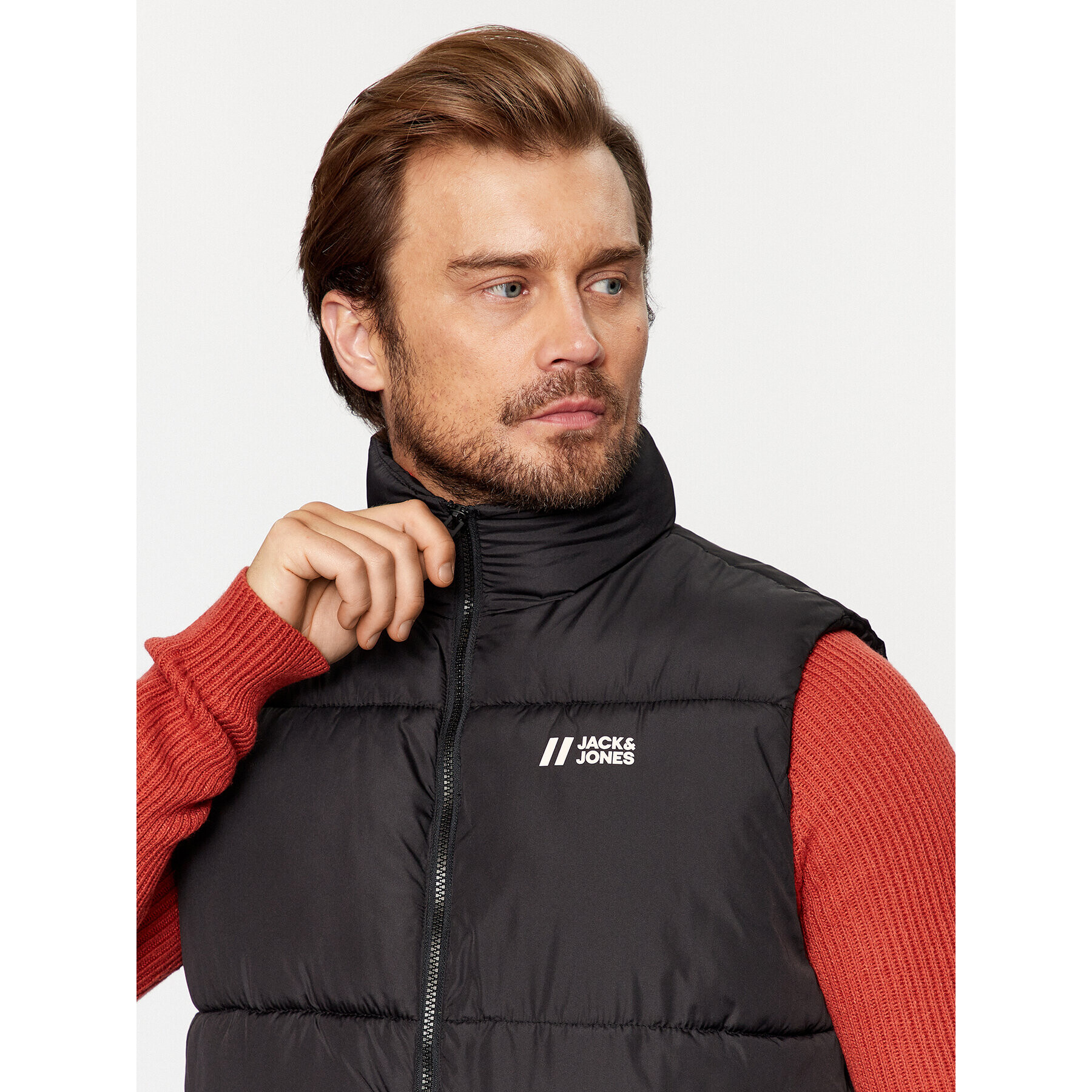 Jack&Jones Telovnik 12238748 Črna Regular Fit - Pepit.si