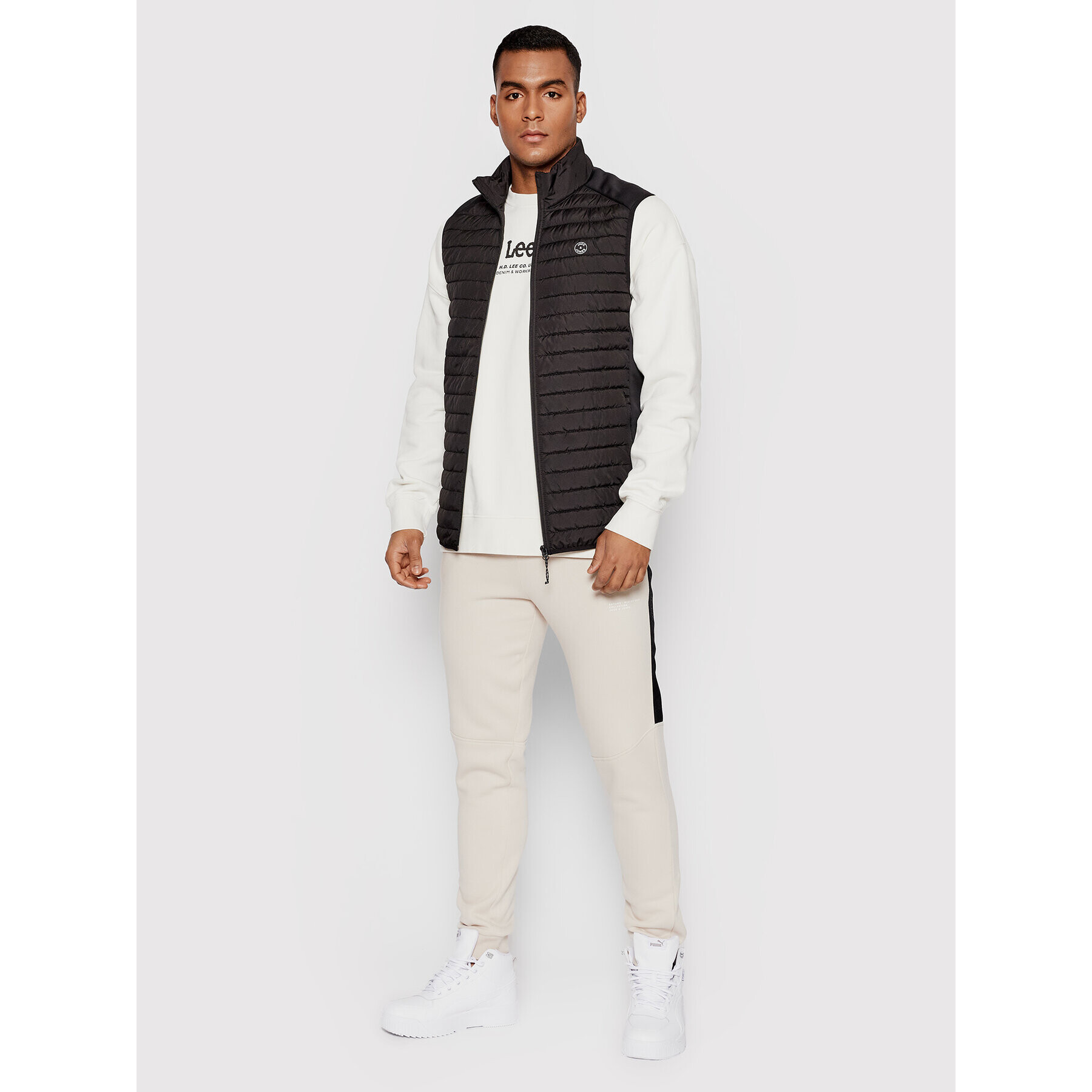 Jack&Jones Telovnik Multi 12200684 Črna Slim Fit - Pepit.si