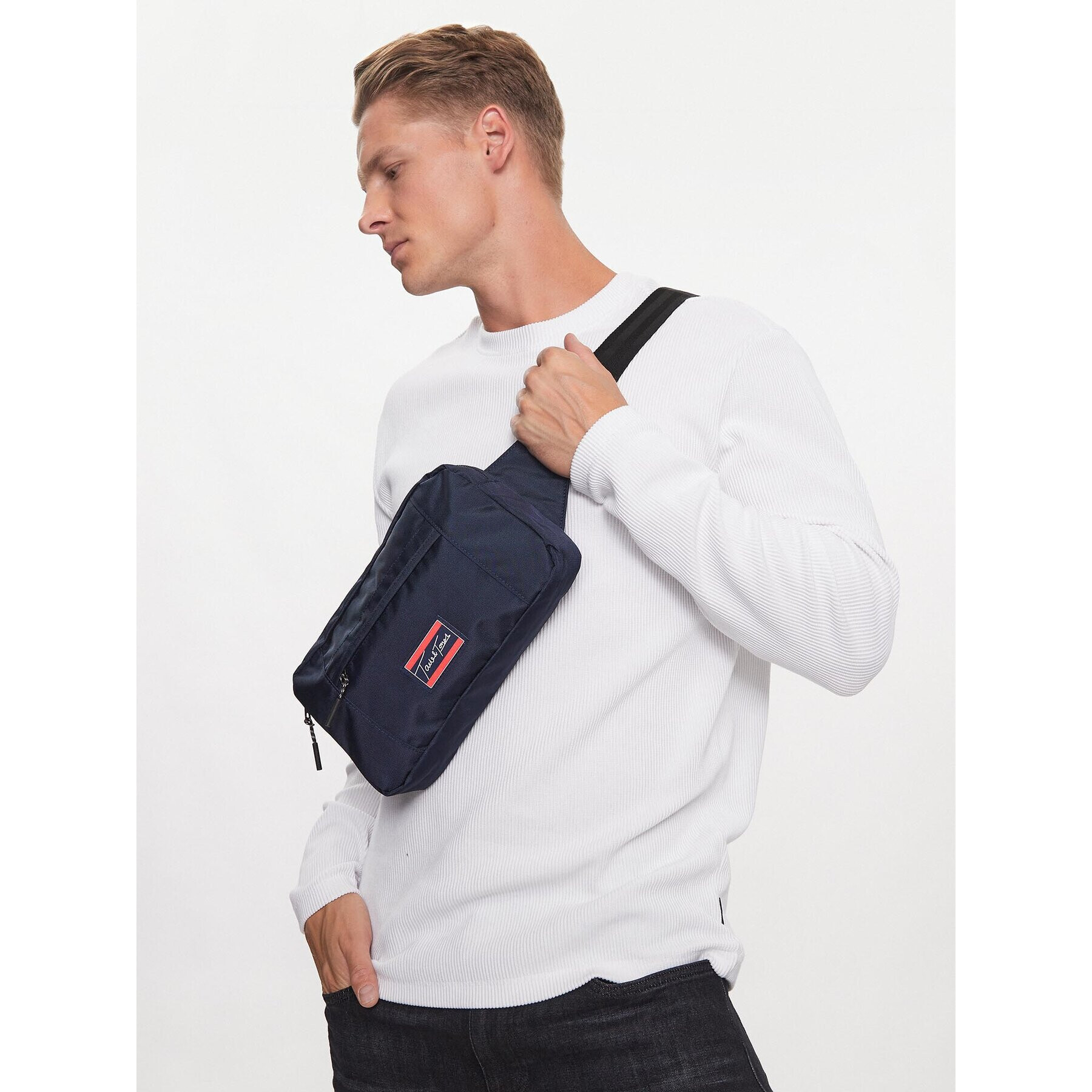 Jack&Jones torba za okoli pasu Jactroy Bumbag 12225937 Mornarsko modra - Pepit.si