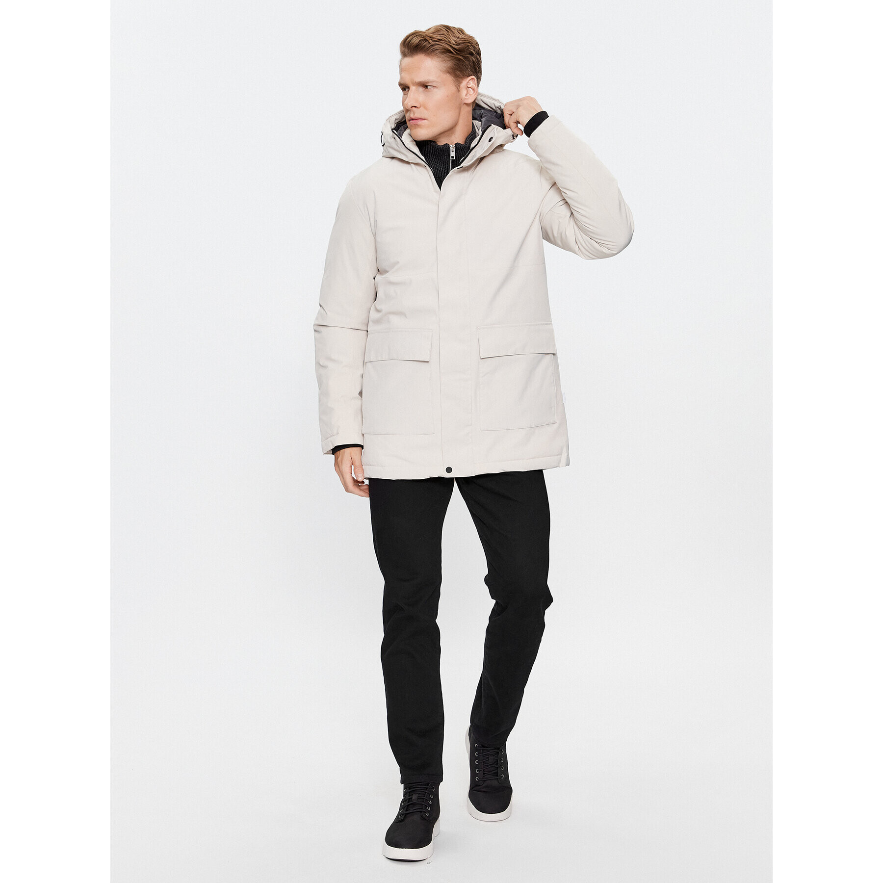 Jack&Jones Zimska jakna 12235845 Écru Regular Fit - Pepit.si