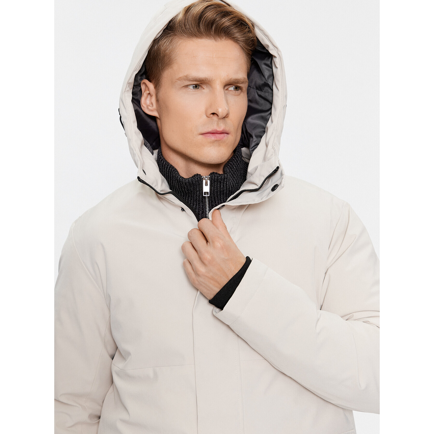 Jack&Jones Zimska jakna 12235845 Écru Regular Fit - Pepit.si