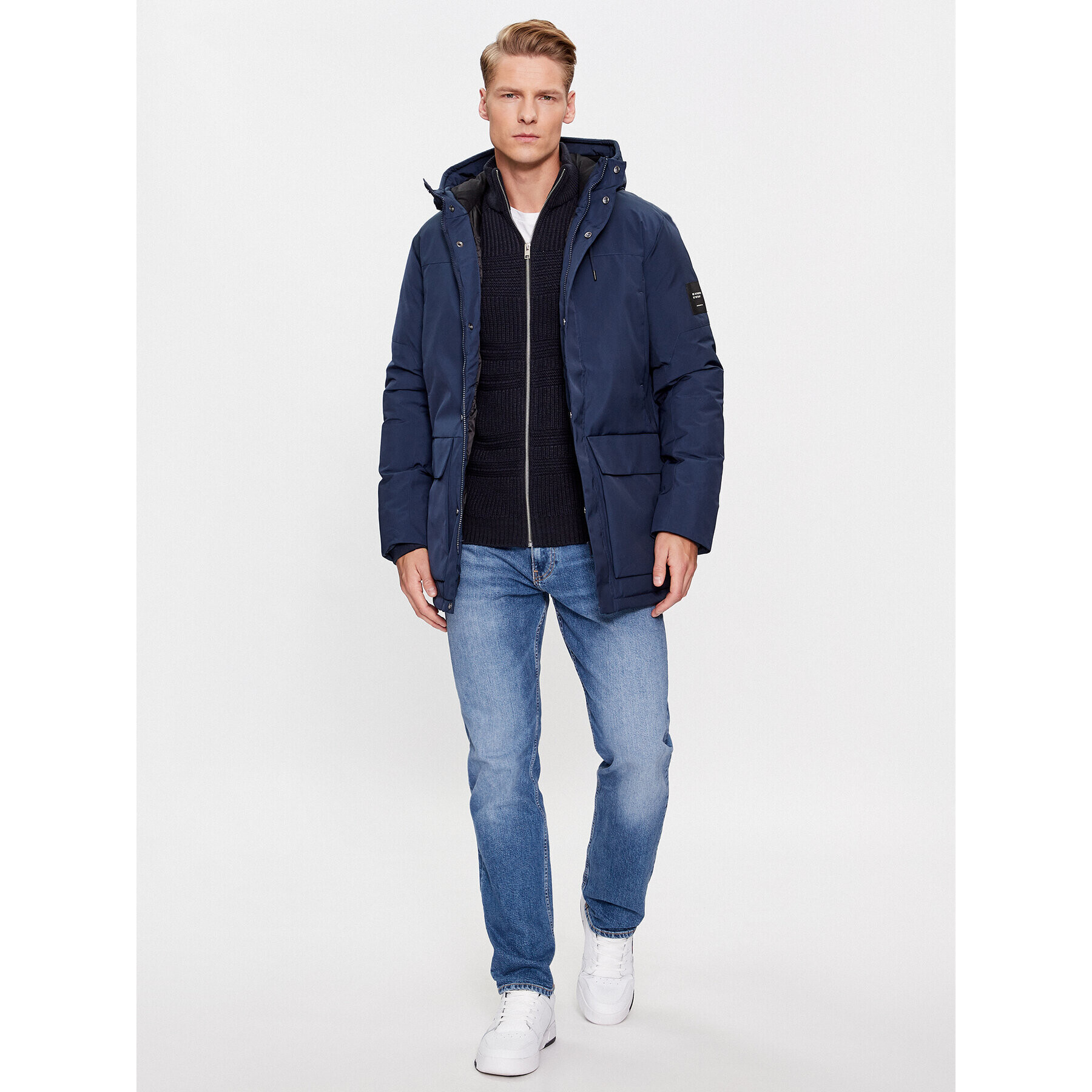 Jack&Jones Zimska jakna 12235868 Mornarsko modra Regular Fit - Pepit.si