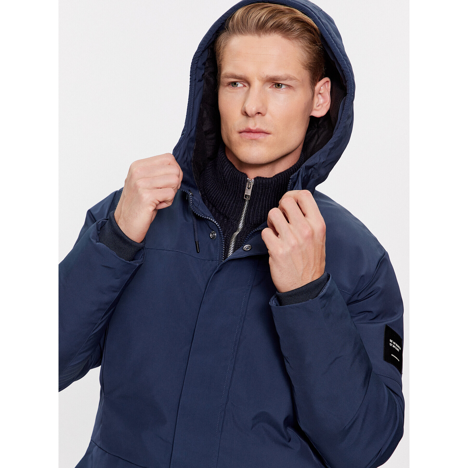 Jack&Jones Zimska jakna 12235868 Mornarsko modra Regular Fit - Pepit.si