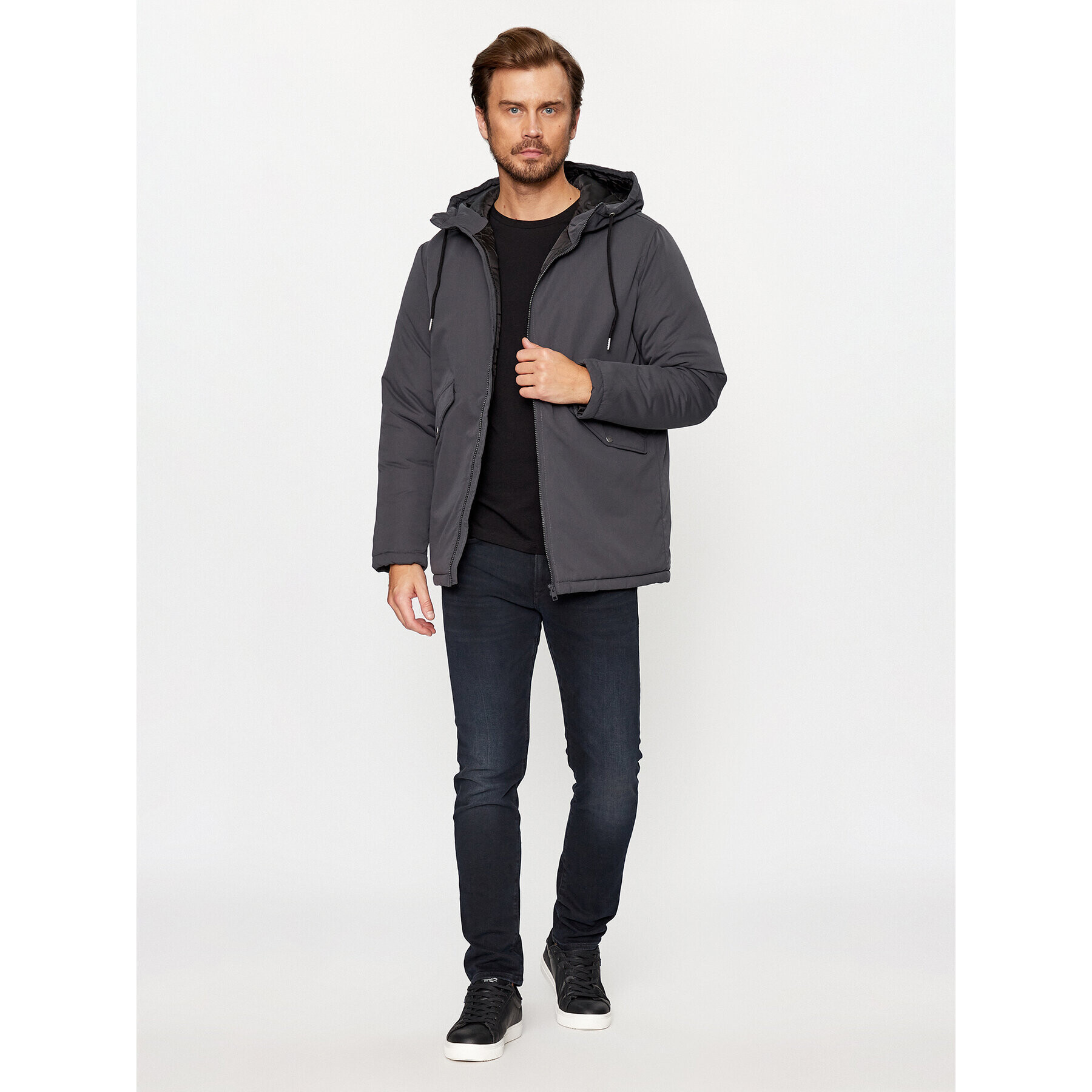 Jack&Jones Zimska jakna 12236010 Siva Regular Fit - Pepit.si