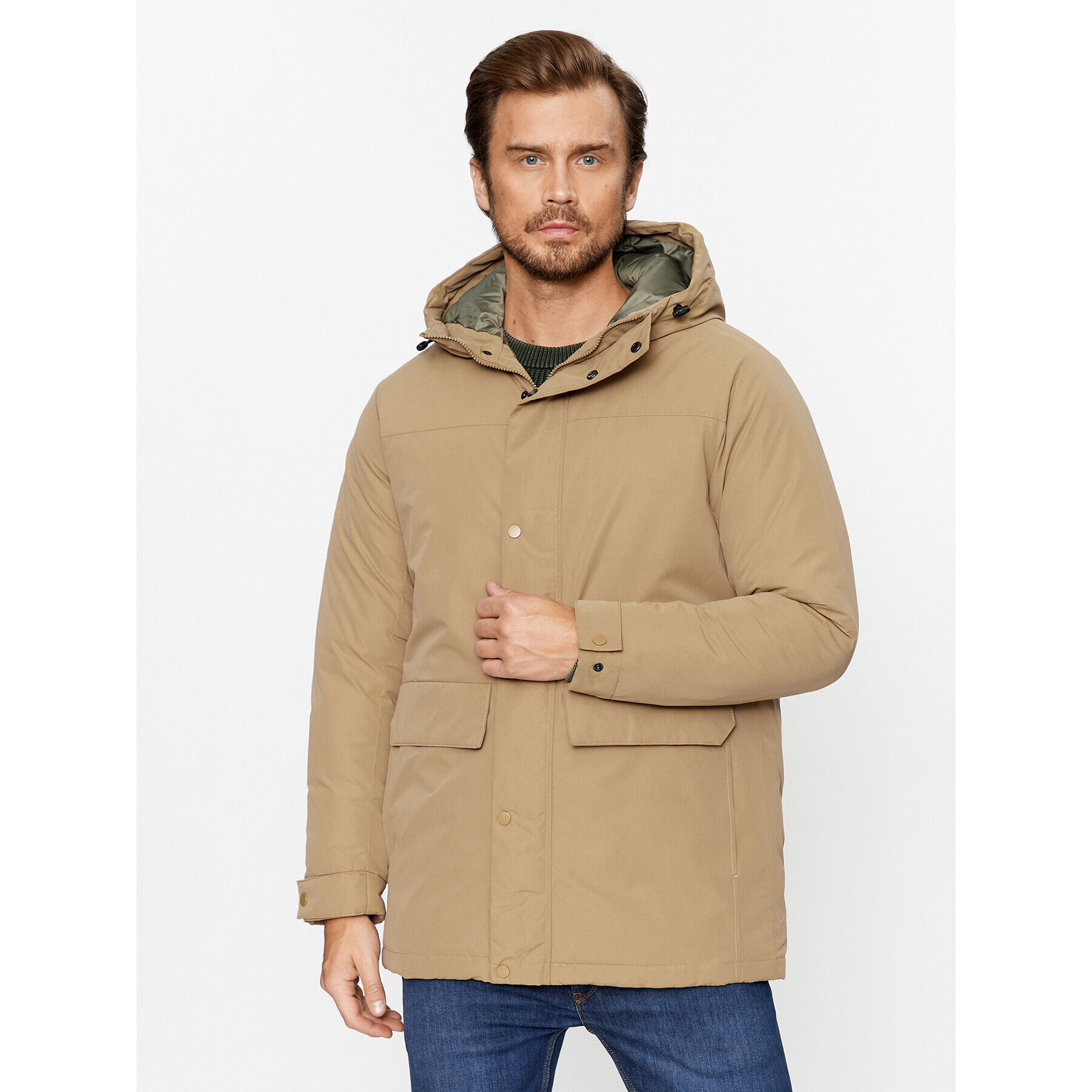 Jack&Jones Zimska jakna 12236015 Bež Regular Fit - Pepit.si