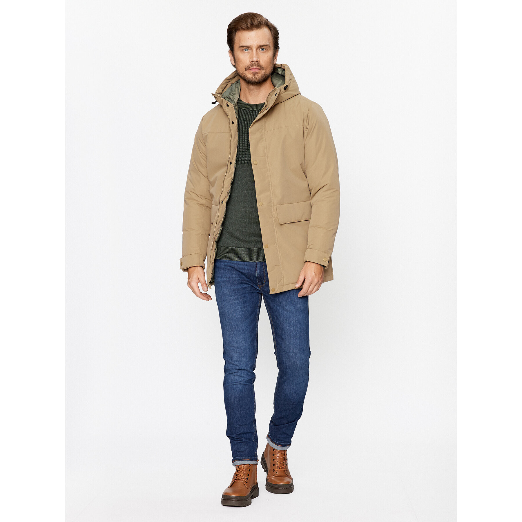 Jack&Jones Zimska jakna 12236015 Bež Regular Fit - Pepit.si