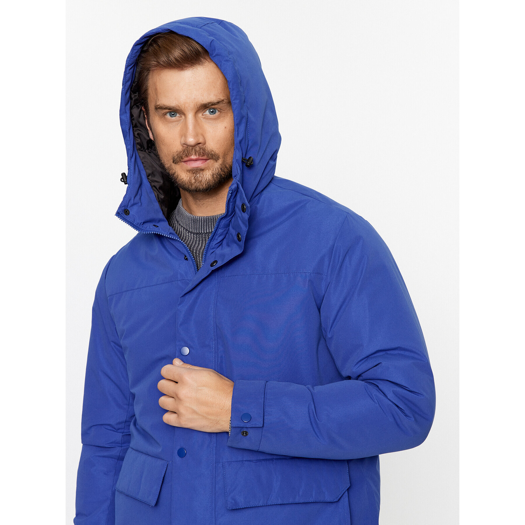 Jack&Jones Zimska jakna 12236015 Modra Regular Fit - Pepit.si