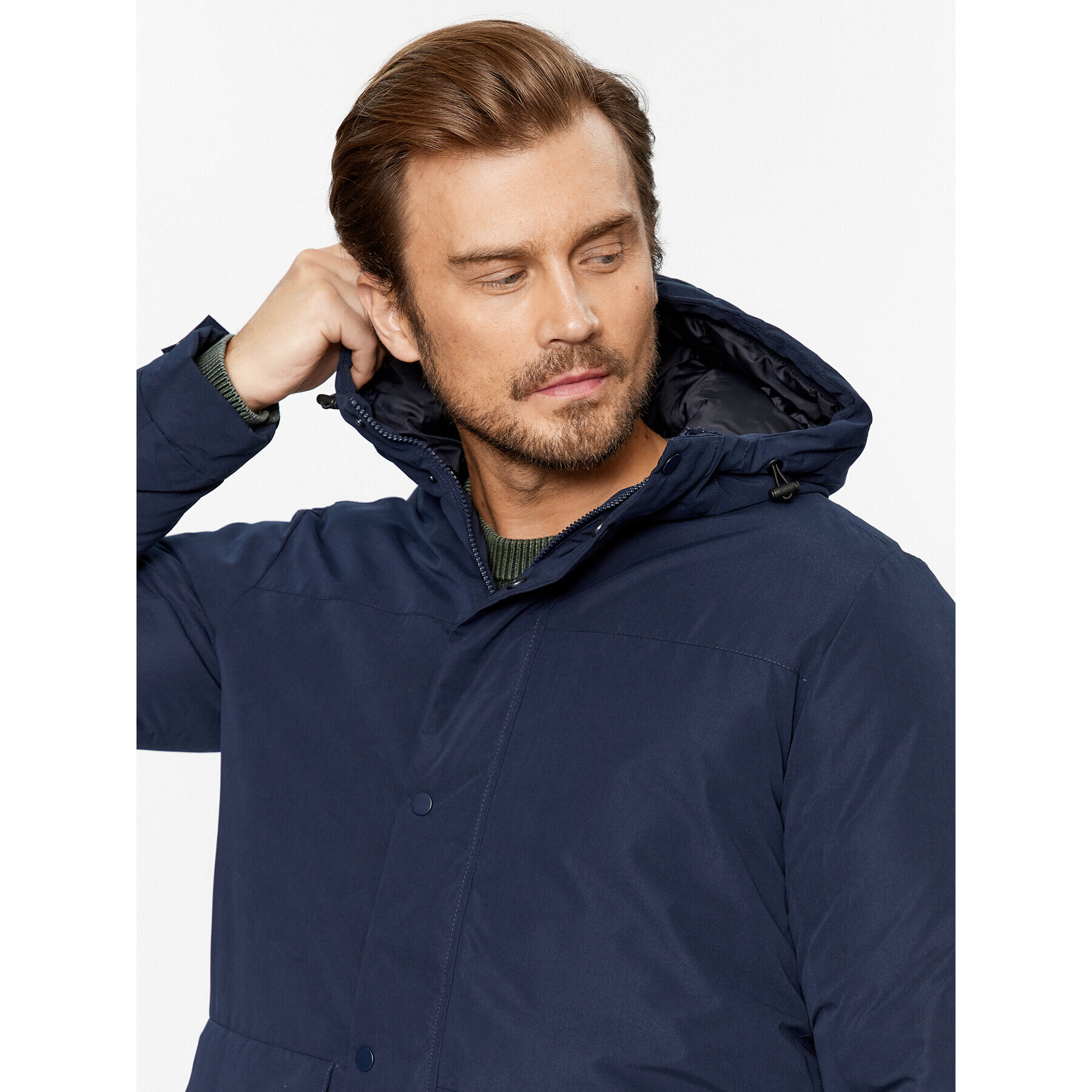 Jack&Jones Zimska jakna 12236015 Mornarsko modra Regular Fit - Pepit.si