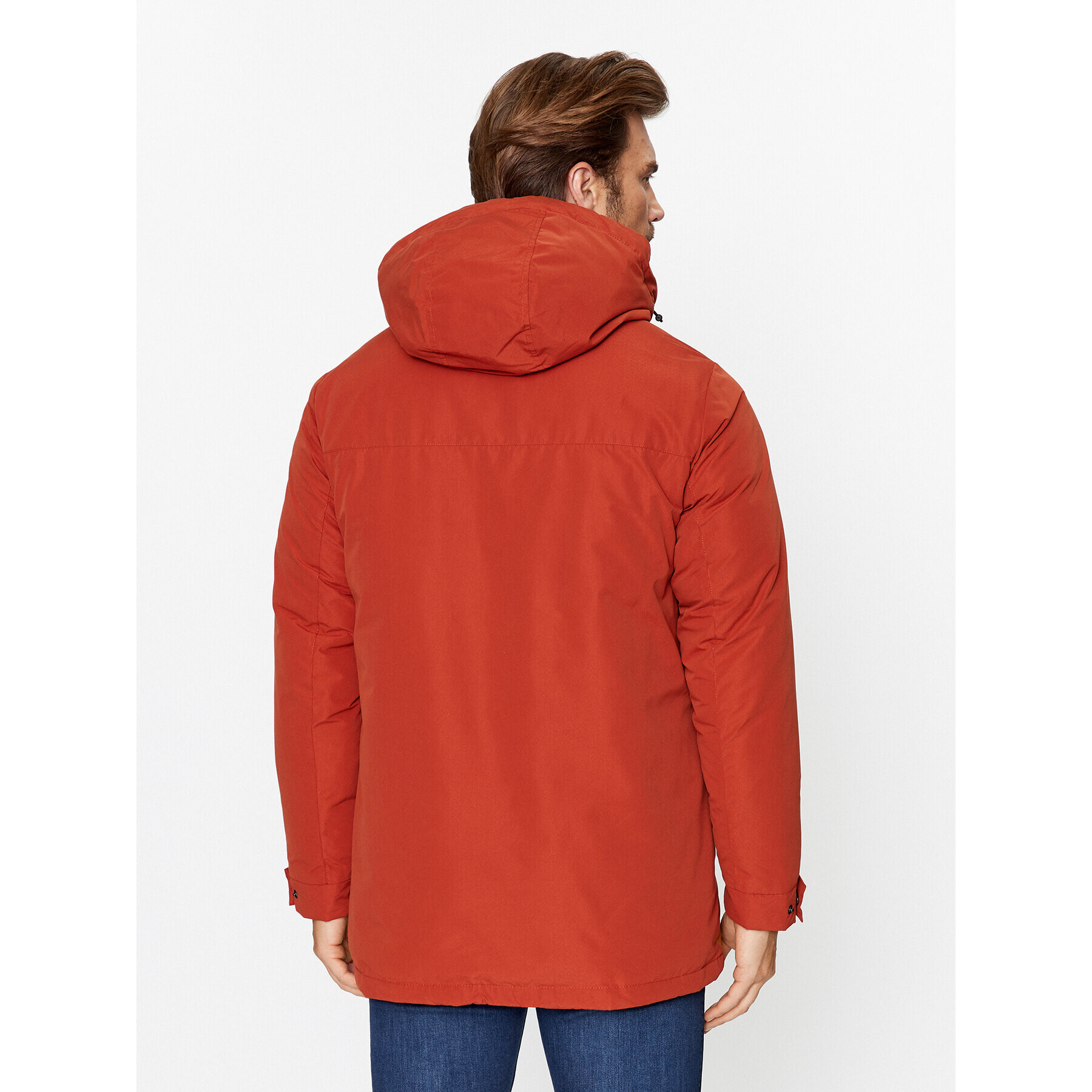 Jack&Jones Zimska jakna 12236015 Oranžna Regular Fit - Pepit.si