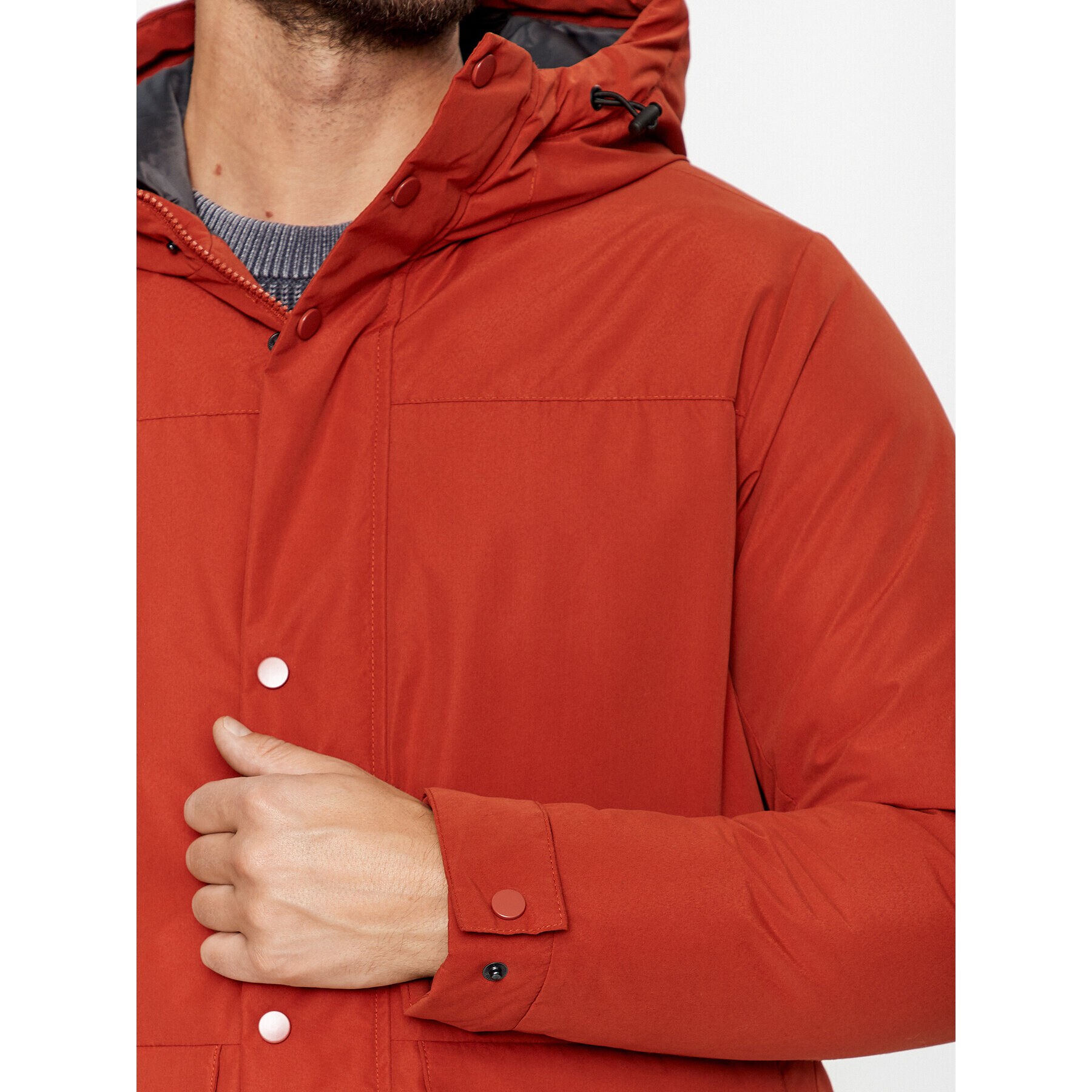 Jack&Jones Zimska jakna 12236015 Oranžna Regular Fit - Pepit.si